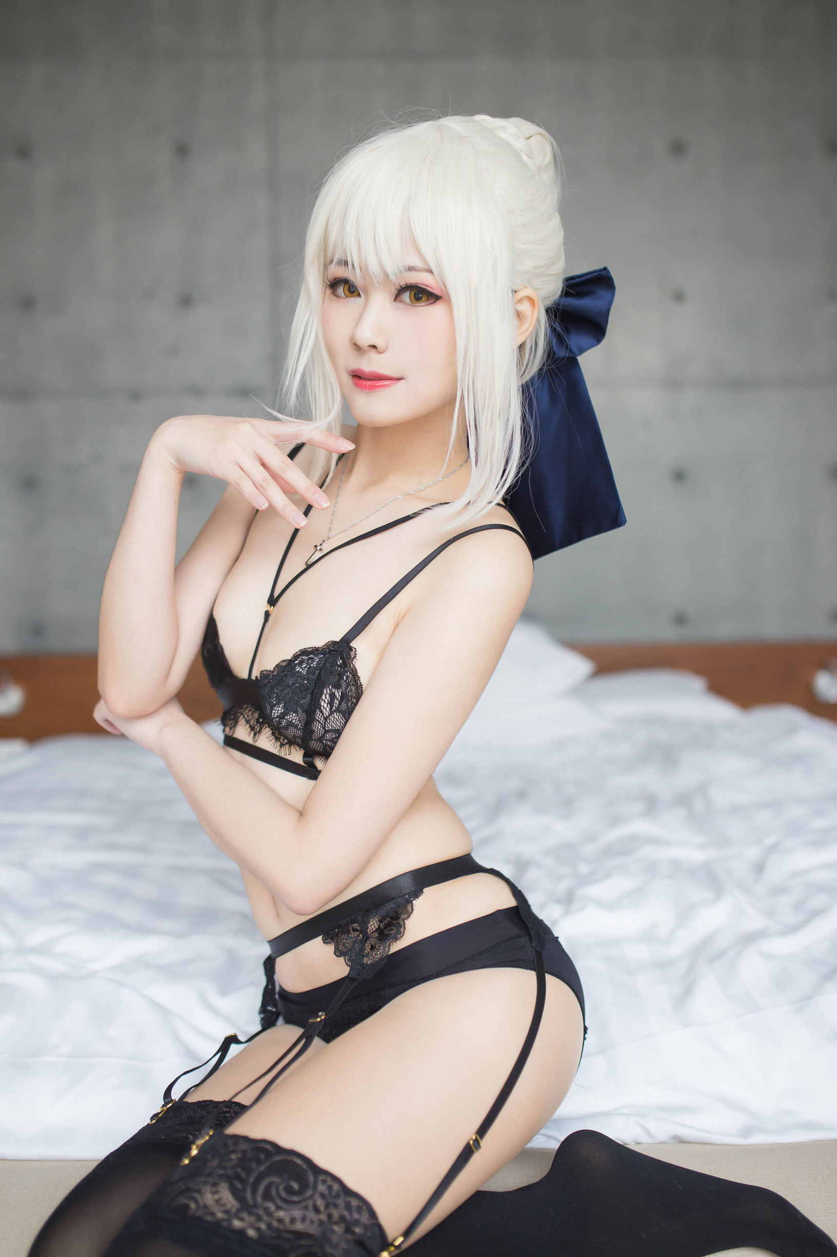 Cosplay Photo] Coser Xuan-KaYa - Black Jeanne Black Ahoge Underwear