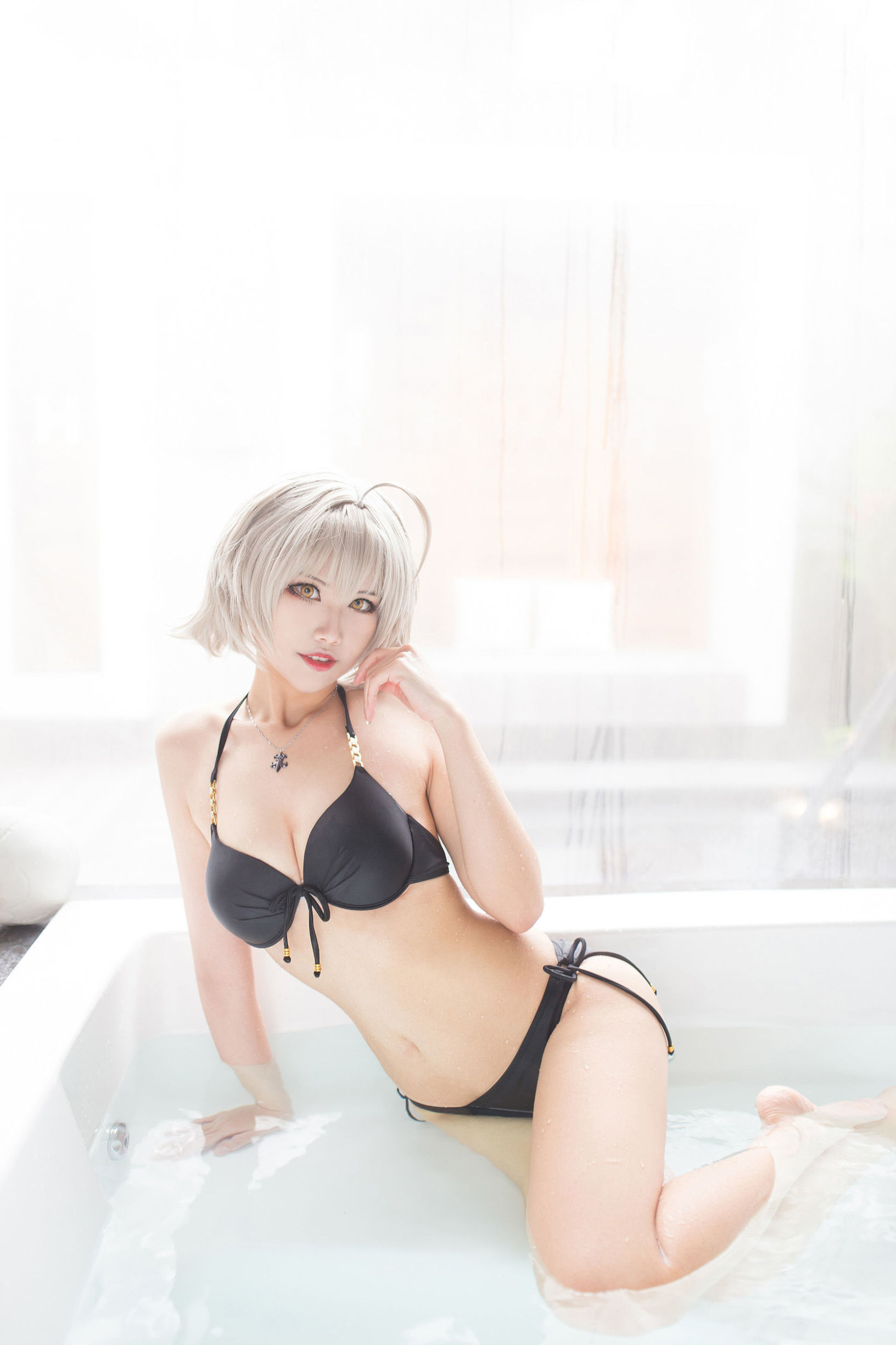 Cosplay寫真] Coser萱-KaYa - 黑贞 黑呆毛內衣