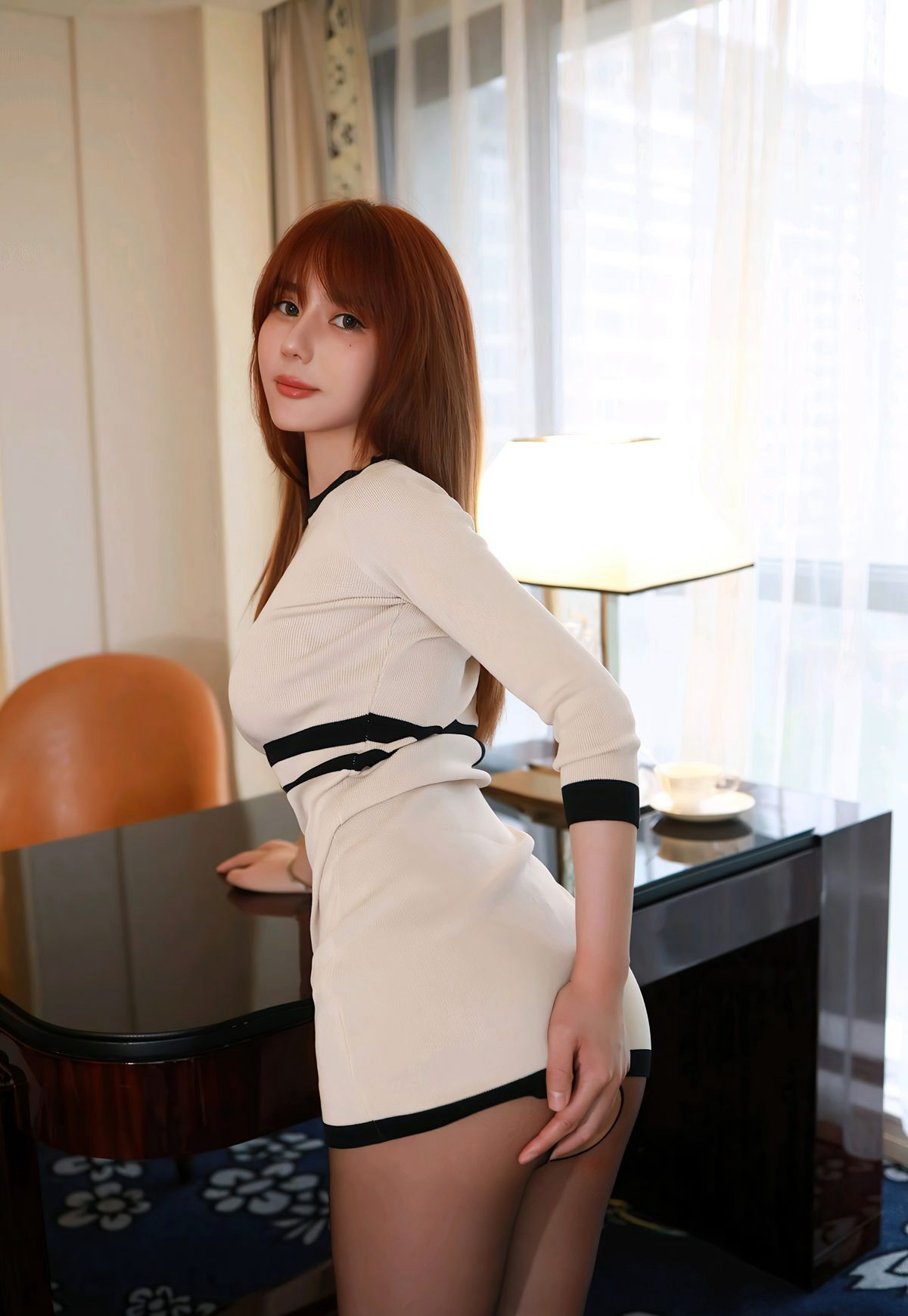 2021 Nữ thần gợi cảm Như Ca khách sạn cao cấp vớ gợi cảm chân đẹp giày cao gót quyến rũ