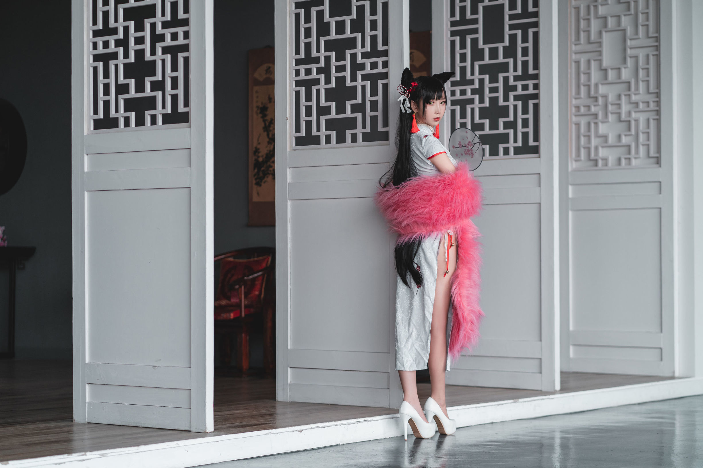 網紅COSER] 可愛人氣Coser麵餅仙兒 - 旗袍愛宕