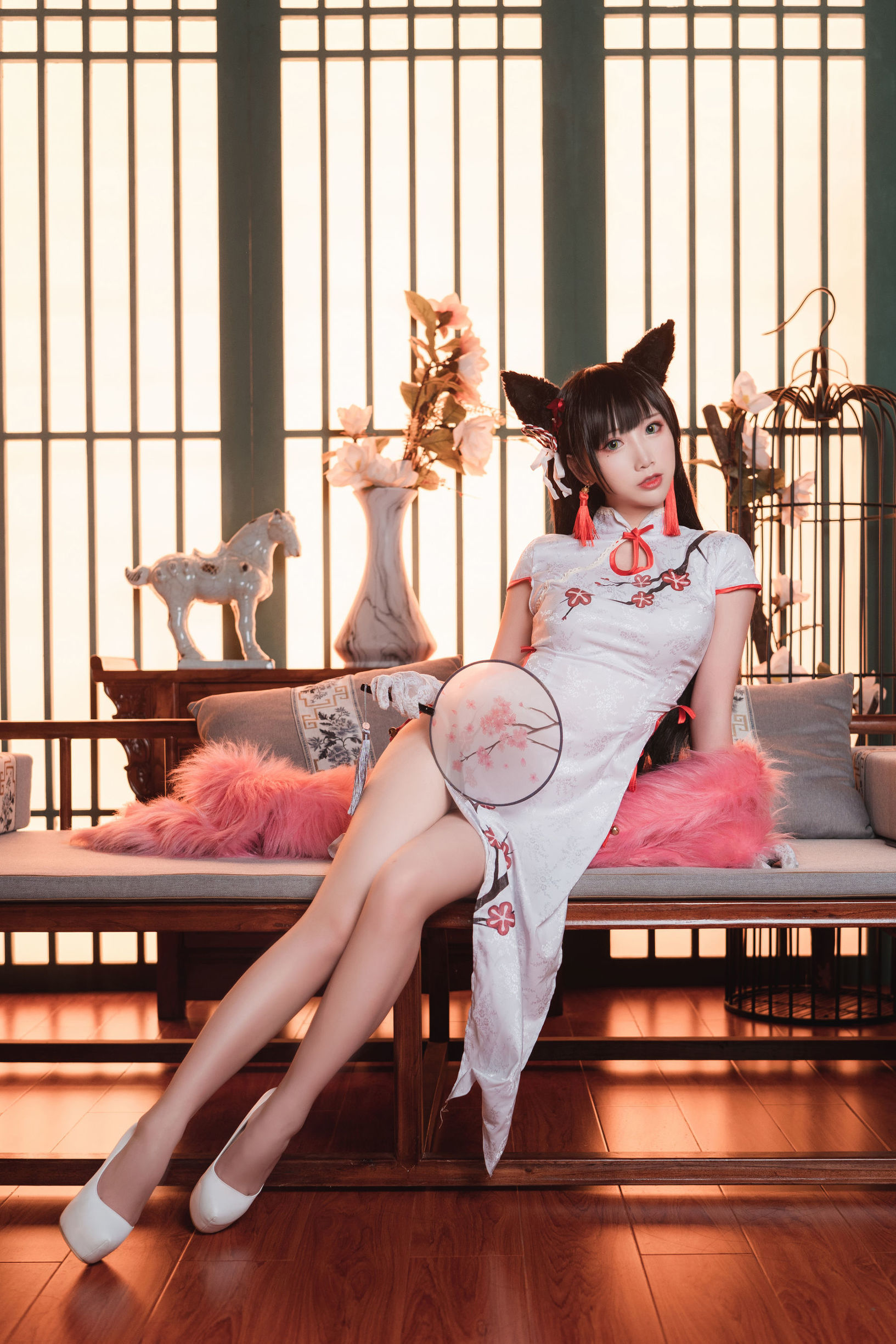 ネット紅のコスプレイヤー] 可愛い人気コスプレイヤー メンピンセンエル - 旗袍アイタン