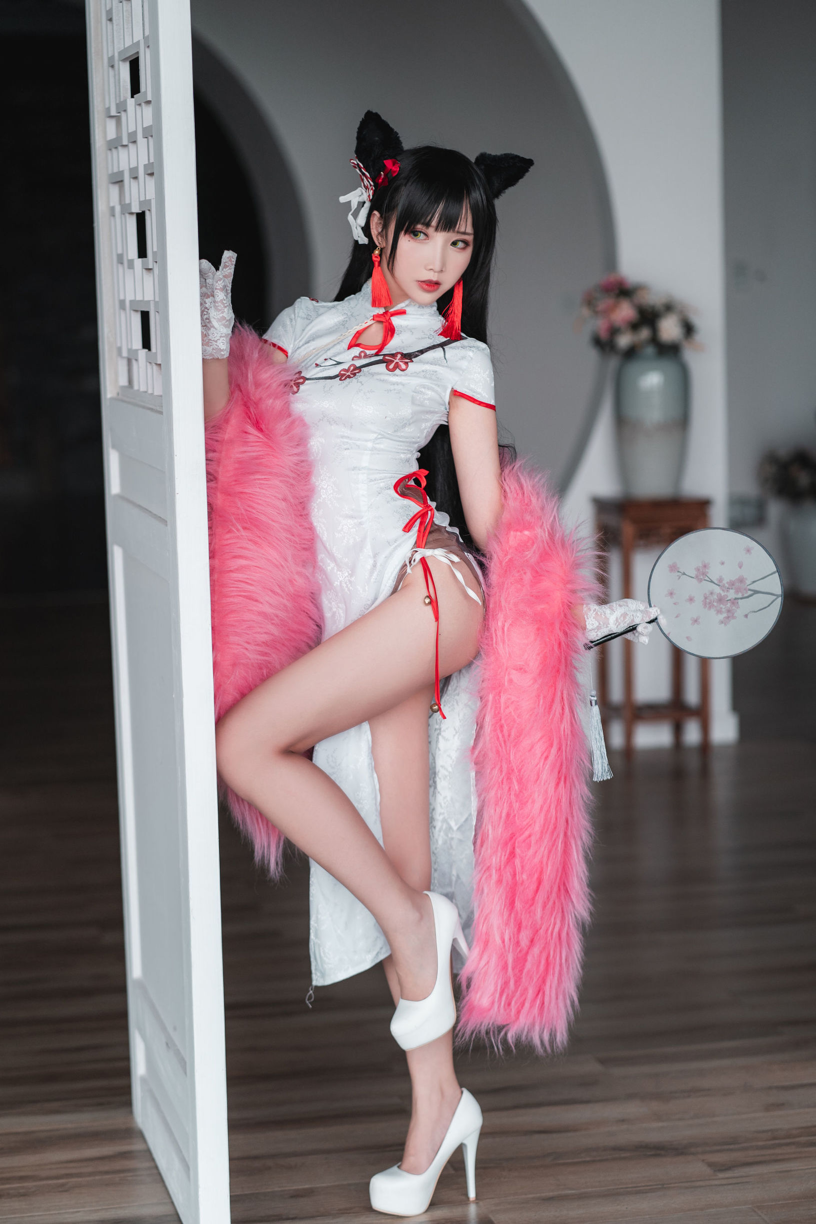 Internet Celebrity Coser] Cute Popular Cosplayer Mian Bing Xian Er - Qipao Ai Dang