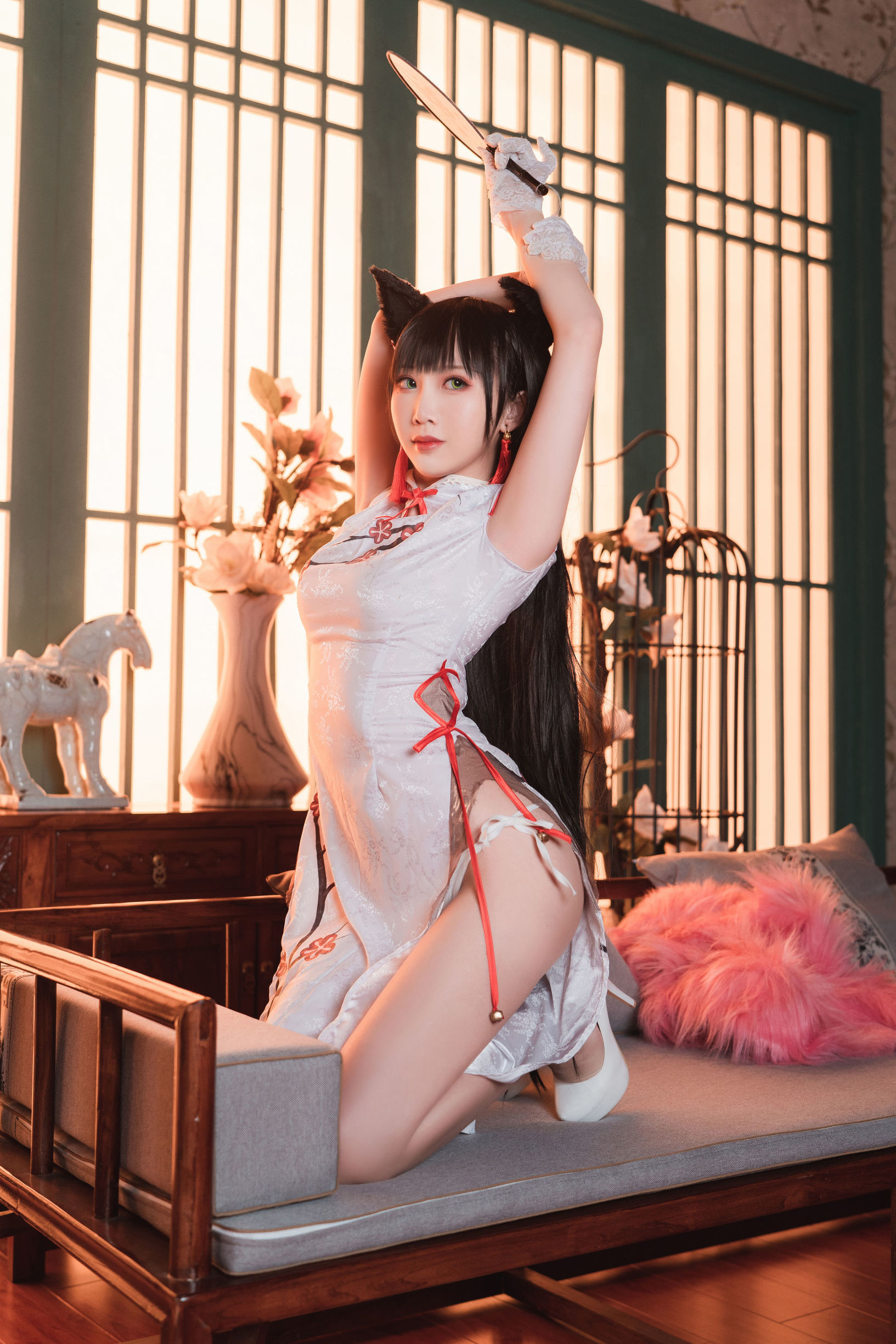 ネット紅のコスプレイヤー] 可愛い人気コスプレイヤー メンピンセンエル - 旗袍アイタン