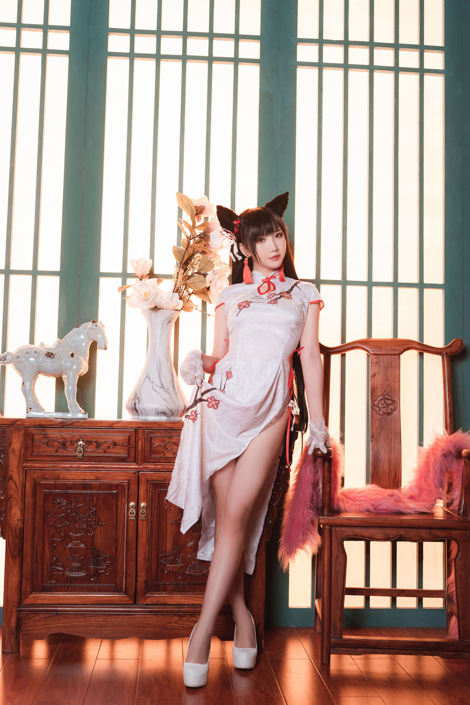 網紅COSER] 可愛人氣Coser麵餅仙兒 - 旗袍愛宕