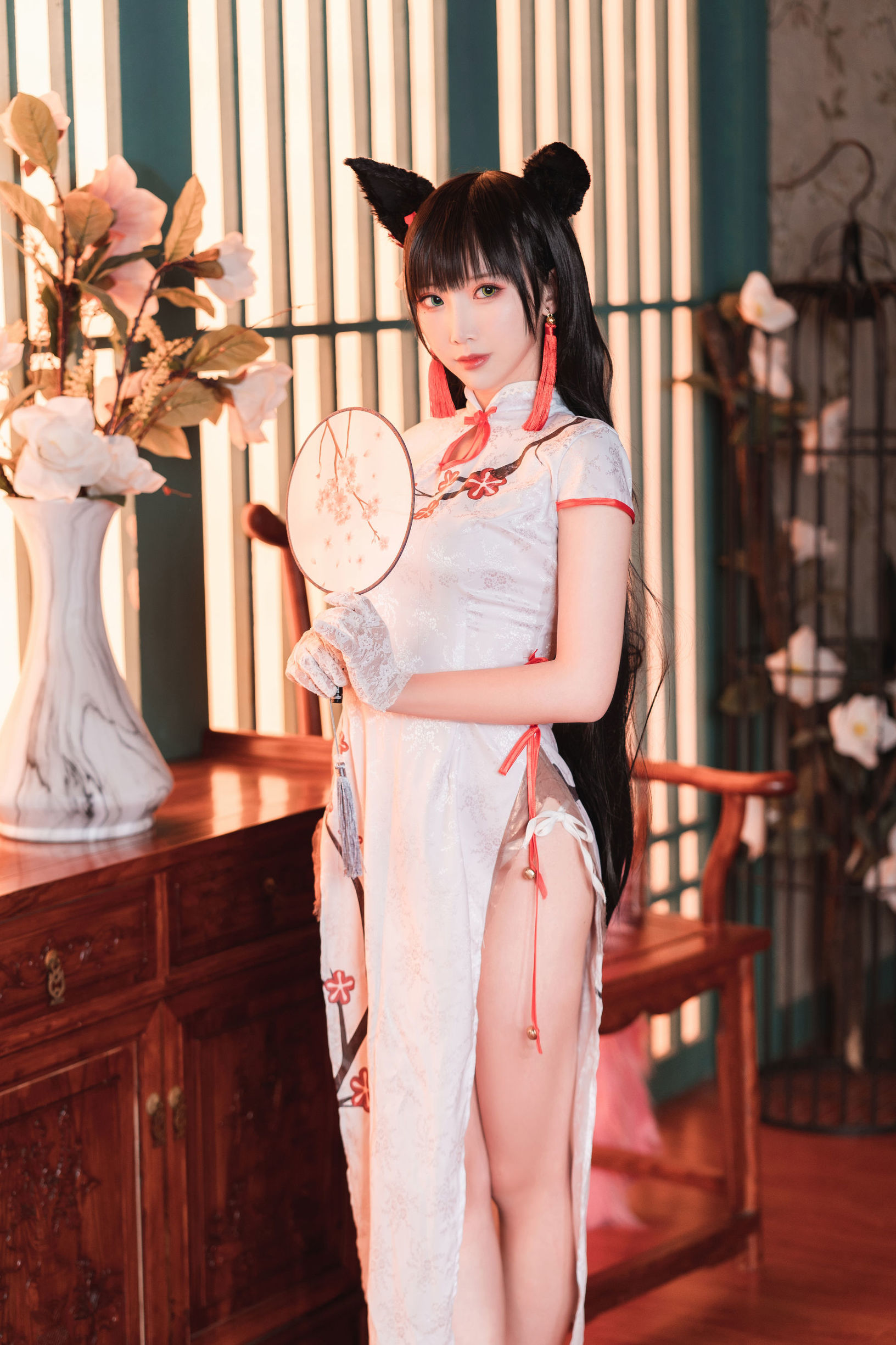 網紅COSER] 可愛人氣Coser麵餅仙兒 - 旗袍愛宕
