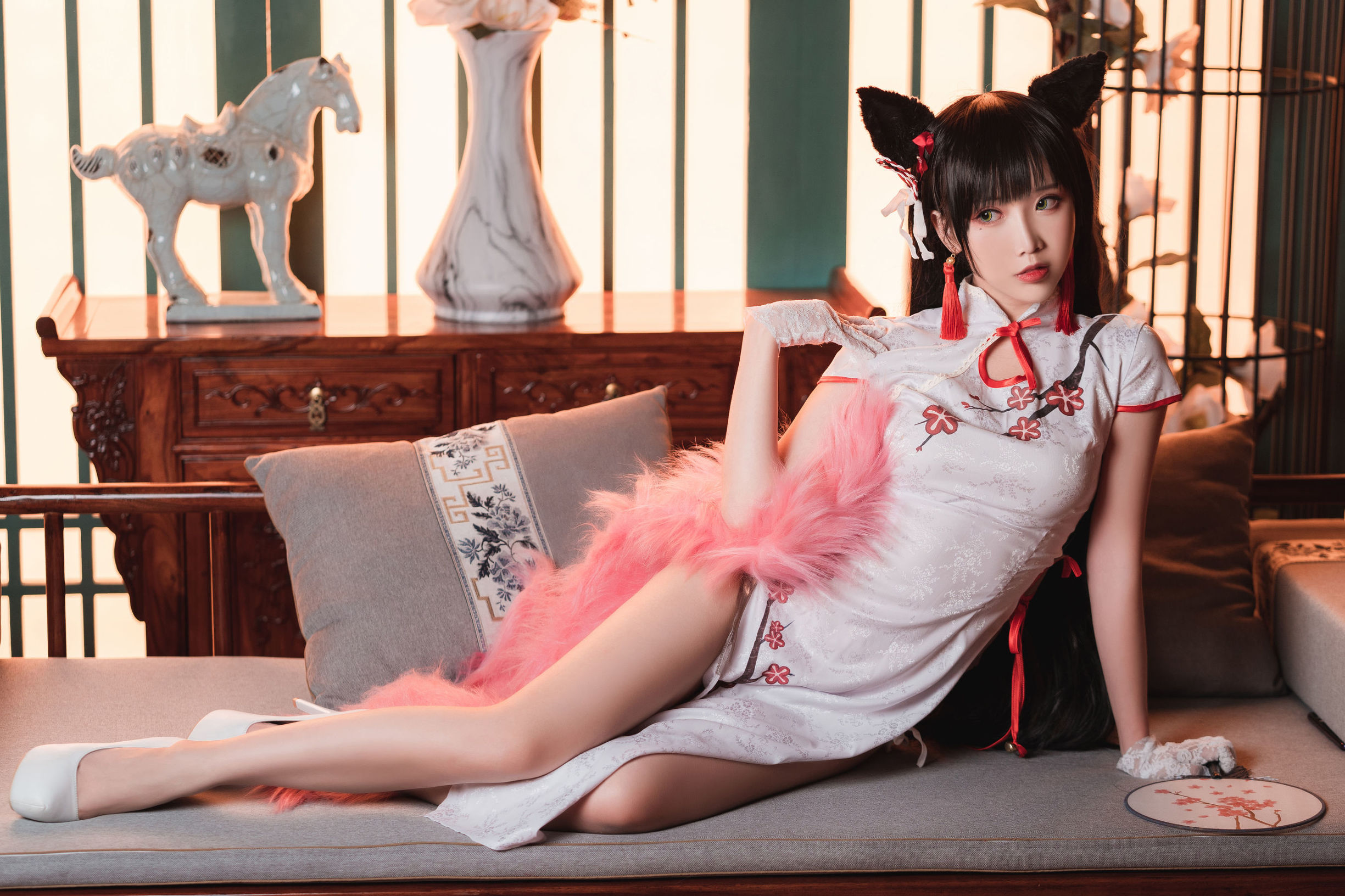 網紅COSER] 可愛人氣Coser麵餅仙兒 - 旗袍愛宕