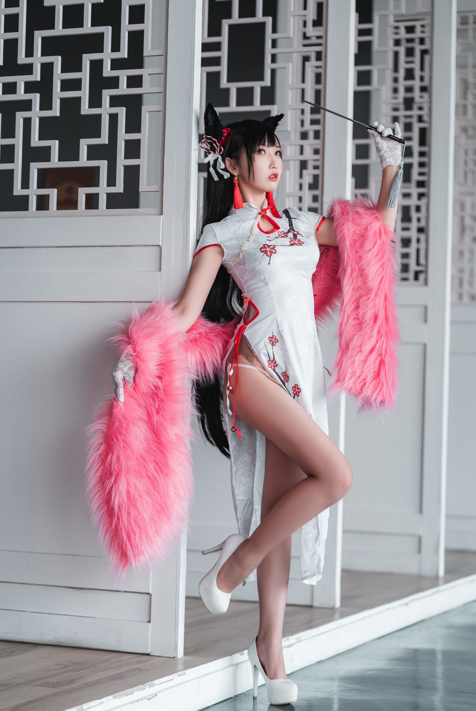 Internet Celebrity Coser] Cute Popular Cosplayer Mian Bing Xian Er - Qipao Ai Dang