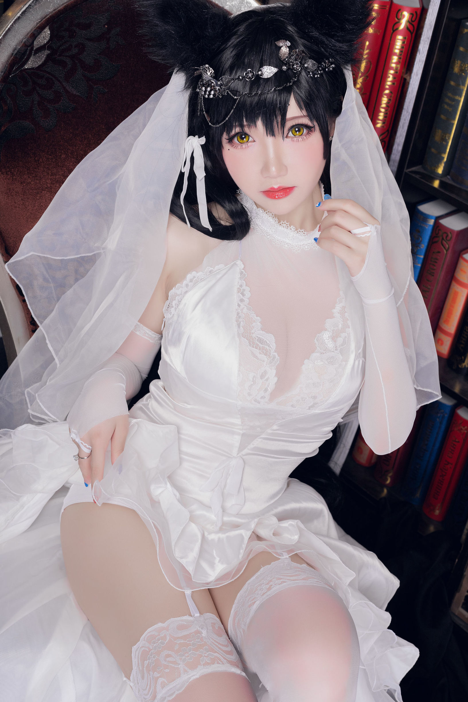 Coser Nổi Tiếng] Blogger Anime Tuyết Thanh Astra - Atago Cô Dâu