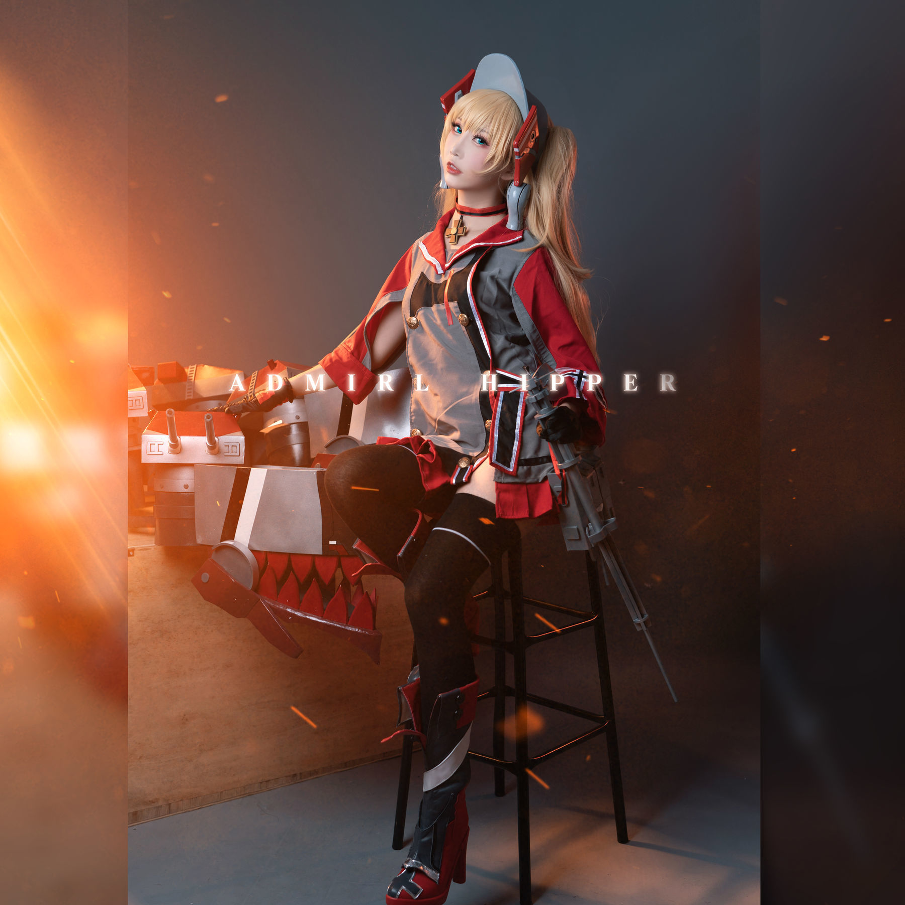 網紅COSER] 可愛人氣Coser麵餅仙兒 - 希佩爾上將
