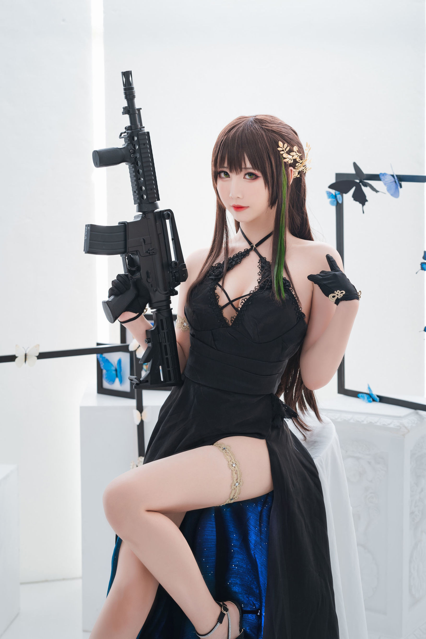 網紅COSER] 可愛人氣Coser麵餅仙兒 - M4A1