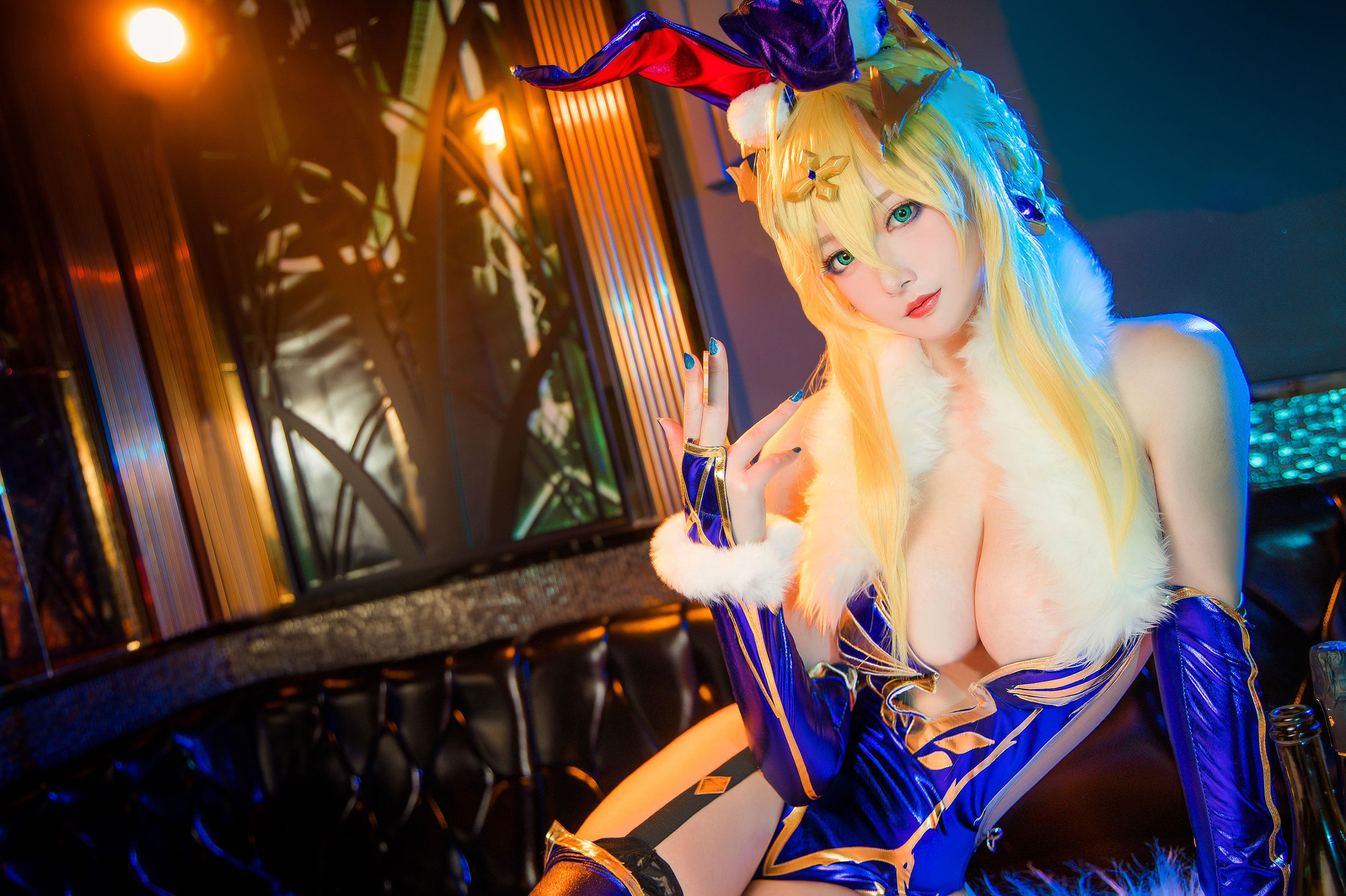 ネットのコスプレイヤー] 高颜値コスプレイヤー念念_D - 白枪呆兔女郎