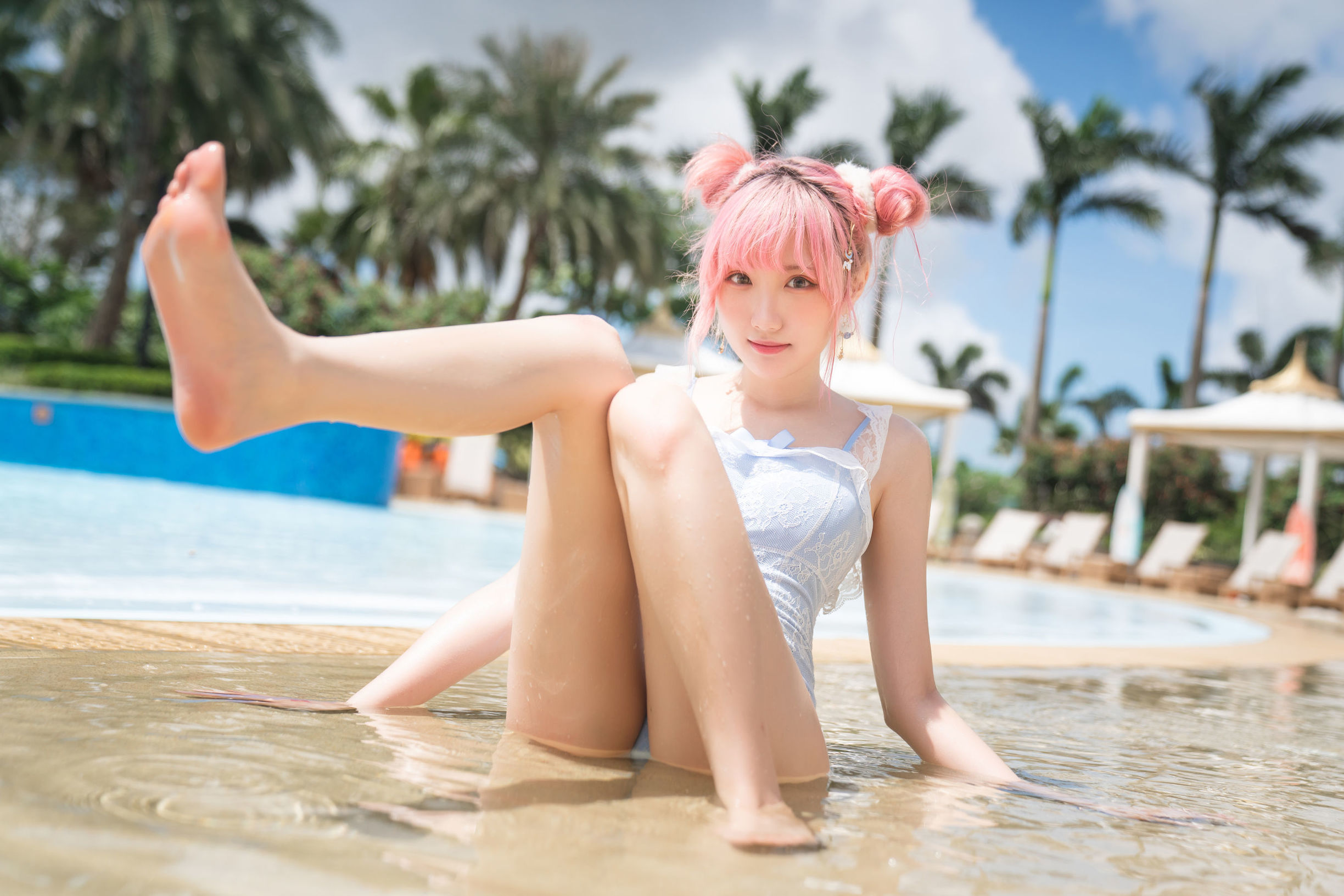 เน็ตไอดอลโคเซอร์] Coserกัวซีจางฟาไร - ชุดว่ายน้ำพักร้อน