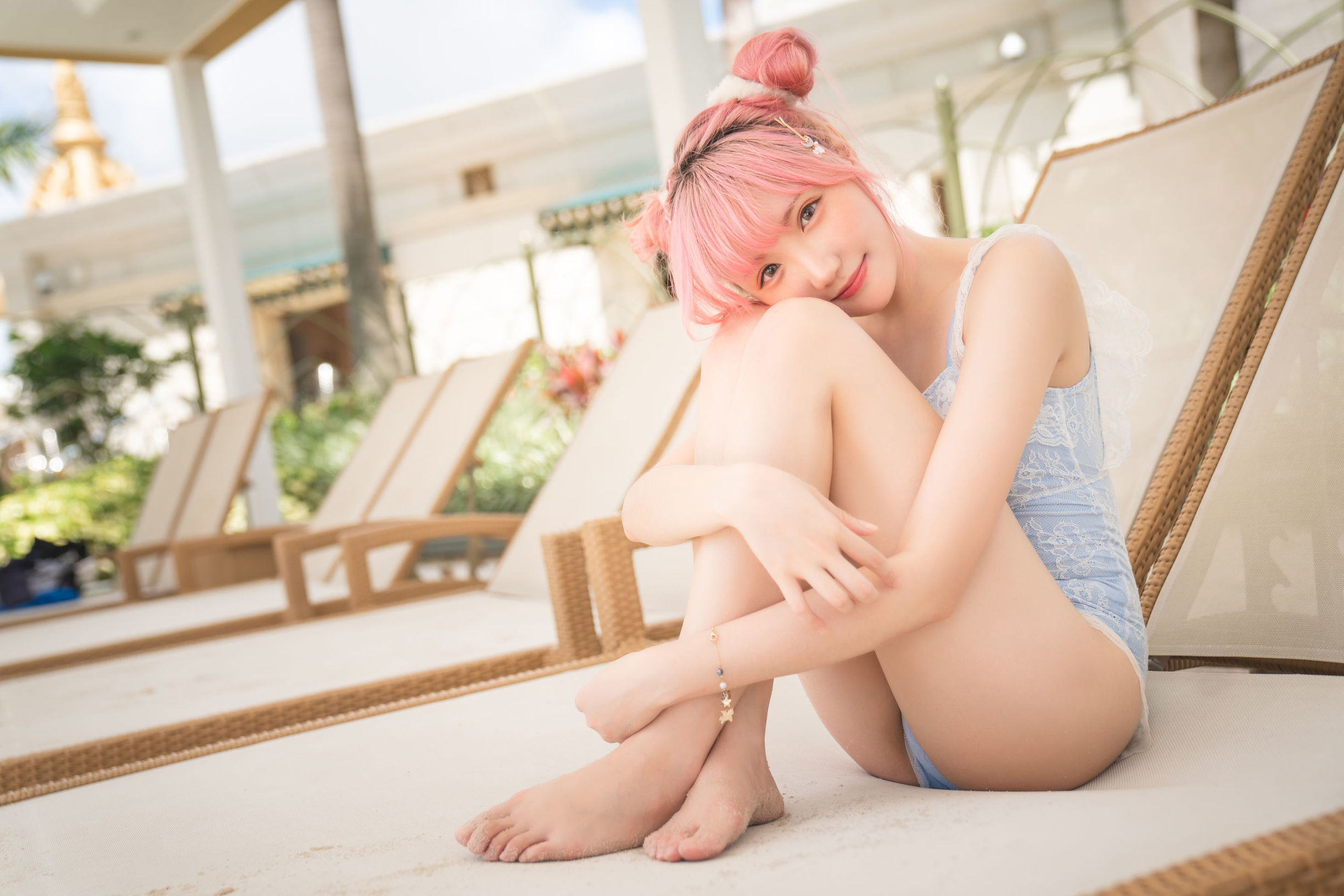 เน็ตไอดอลโคเซอร์] Coserกัวซีจางฟาไร - ชุดว่ายน้ำพักร้อน