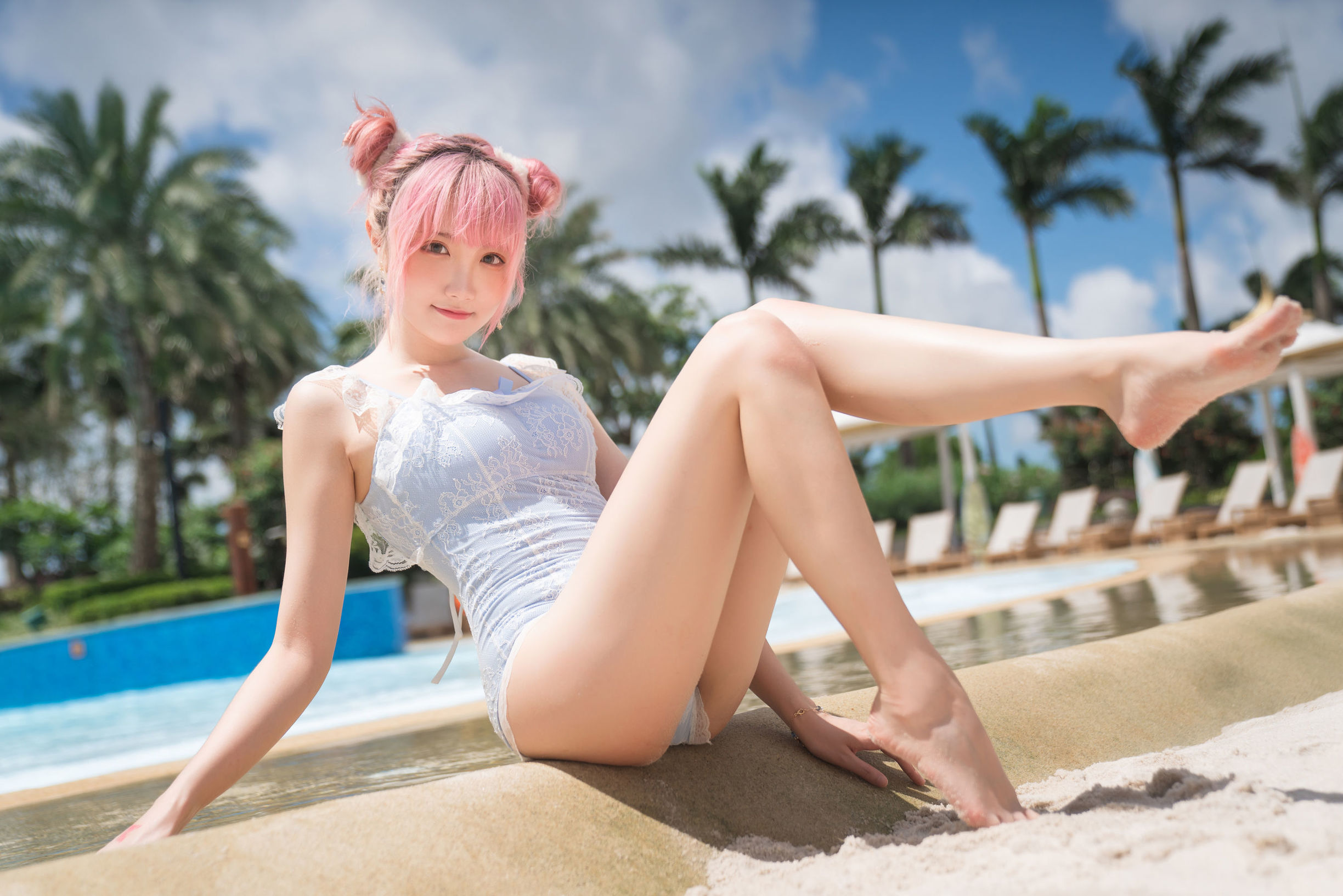 เน็ตไอดอลโคเซอร์] Coserกัวซีจางฟาไร - ชุดว่ายน้ำพักร้อน