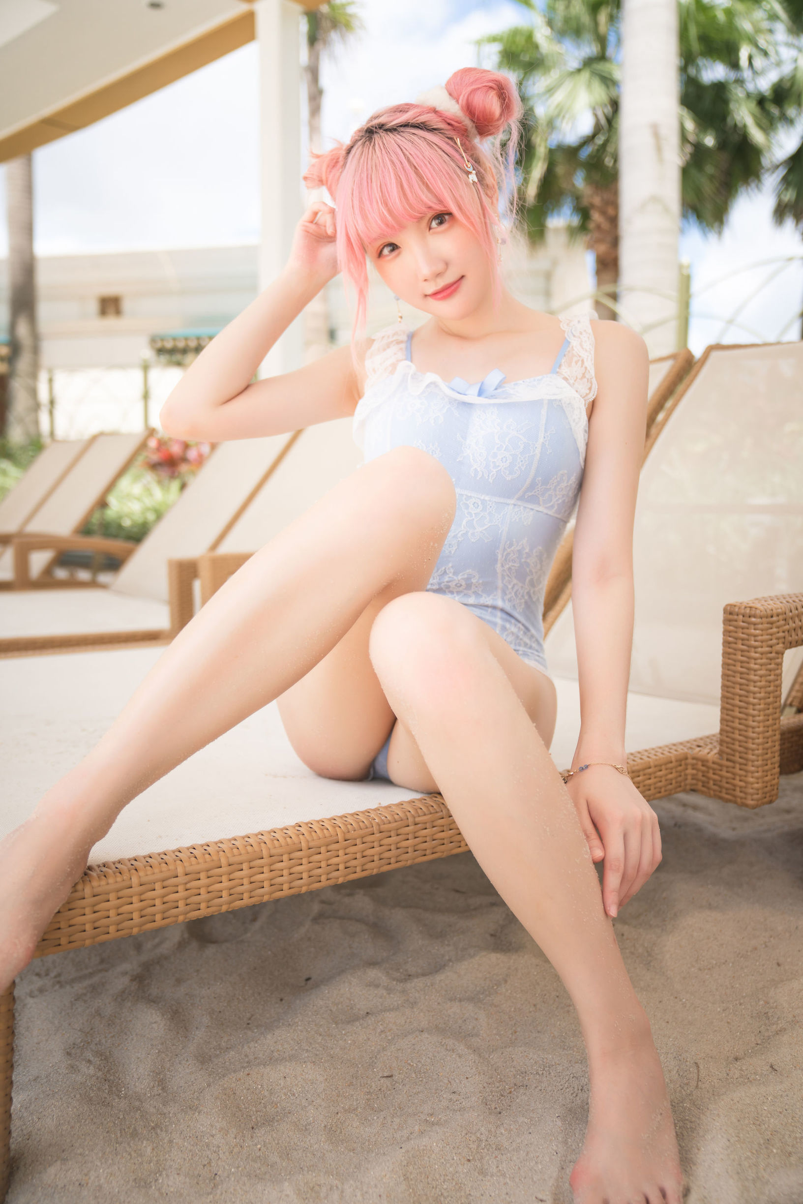 เน็ตไอดอลโคเซอร์] Coserกัวซีจางฟาไร - ชุดว่ายน้ำพักร้อน