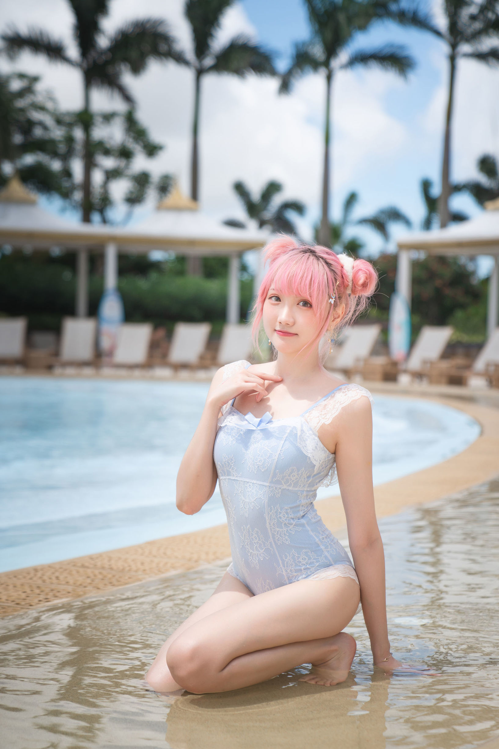 เน็ตไอดอลโคเซอร์] Coserกัวซีจางฟาไร - ชุดว่ายน้ำพักร้อน