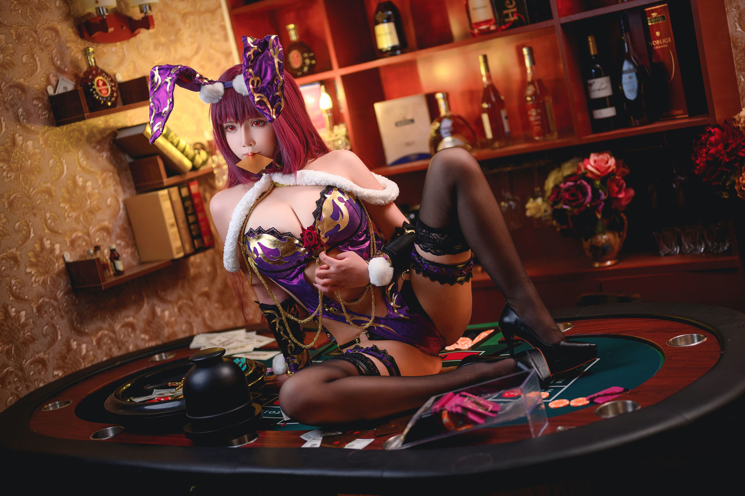 ネットレッド COSER] 二次元ガールがモシAAを抱き去る - バニーガール