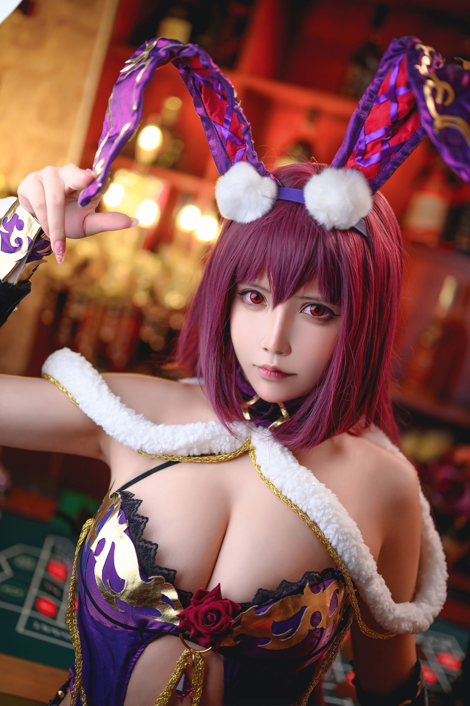 왕홍 COSER] 2차원 소녀가 모자 aa를 데려감 - 토끼 여자