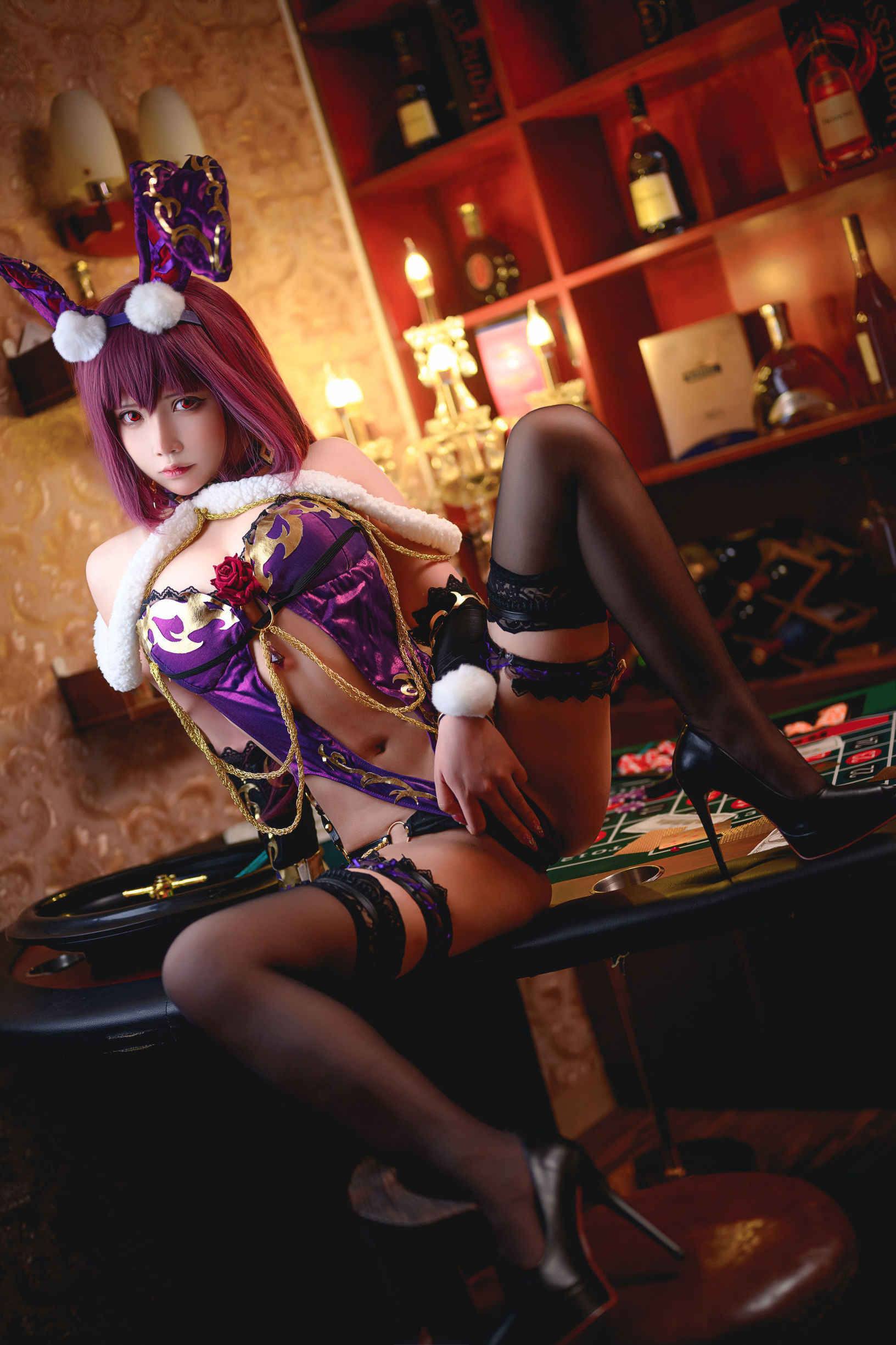 왕홍 COSER] 2차원 소녀가 모자 aa를 데려감 - 토끼 여자