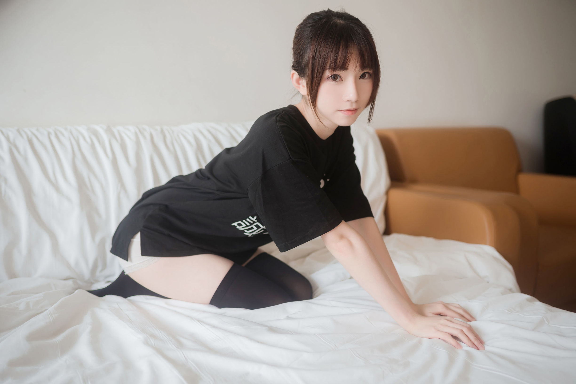 Netizen Coser] Blogger anime Kitaro_绮太郎 - Áo ngắn tay đôi đuôi ngựa