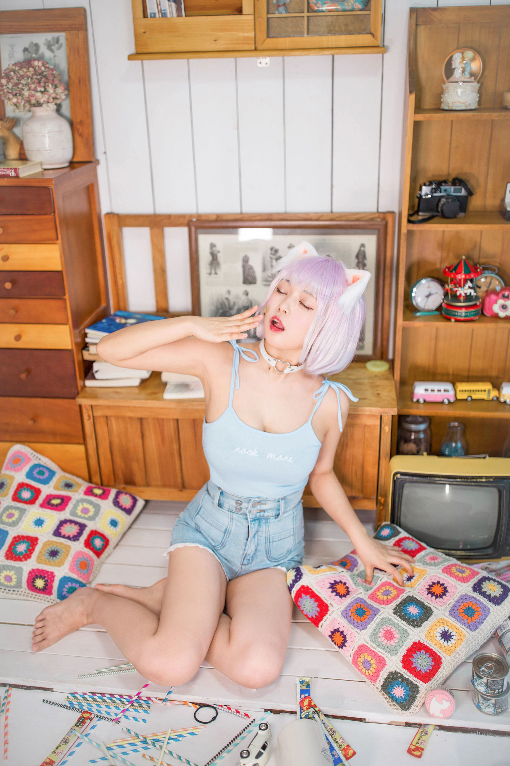 ネット紅COSER] オオメ モウメイ クロネコネコOvO - 猫の飼い方小教室