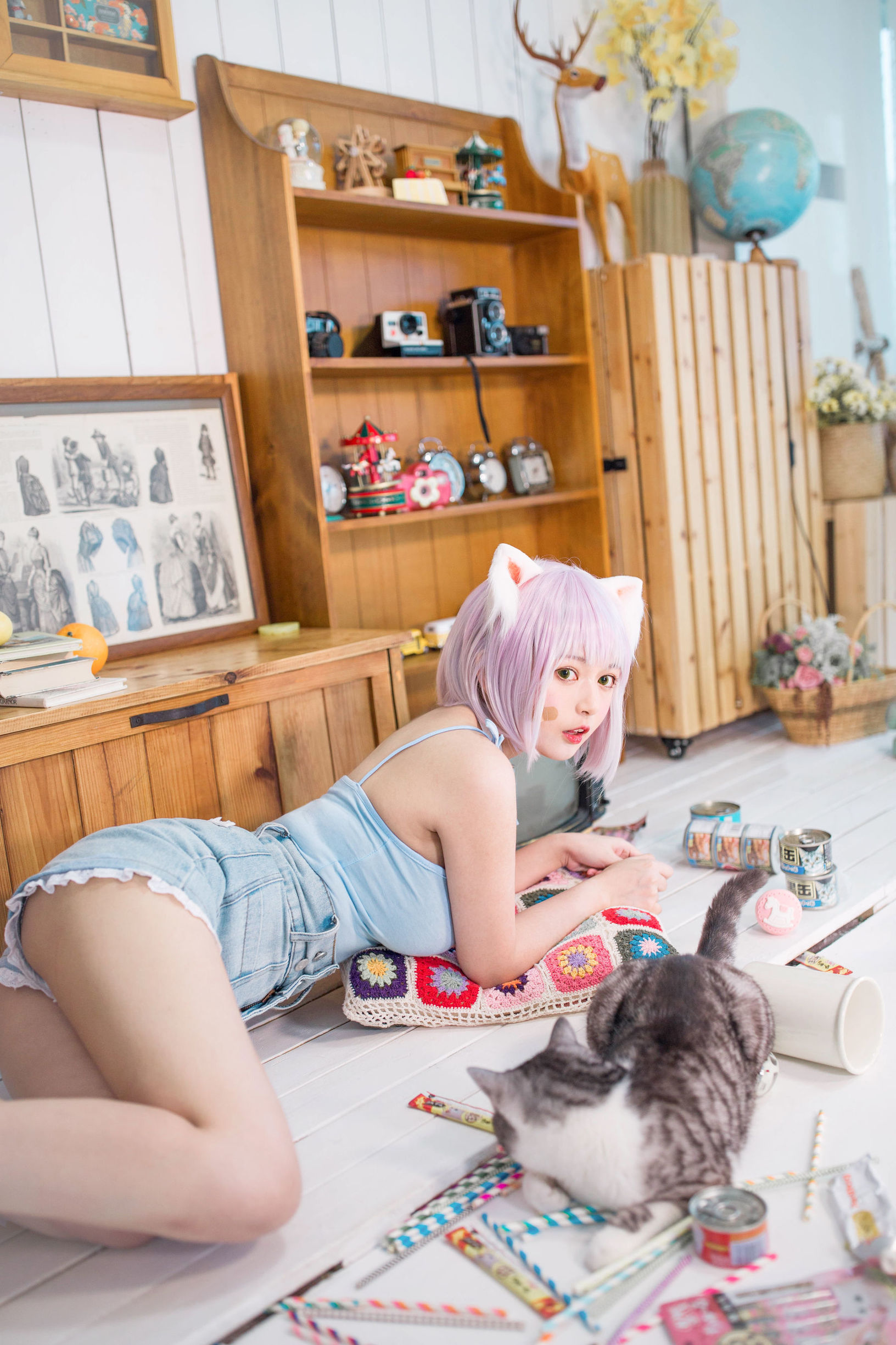 ネット紅COSER] オオメ モウメイ クロネコネコOvO - 猫の飼い方小教室