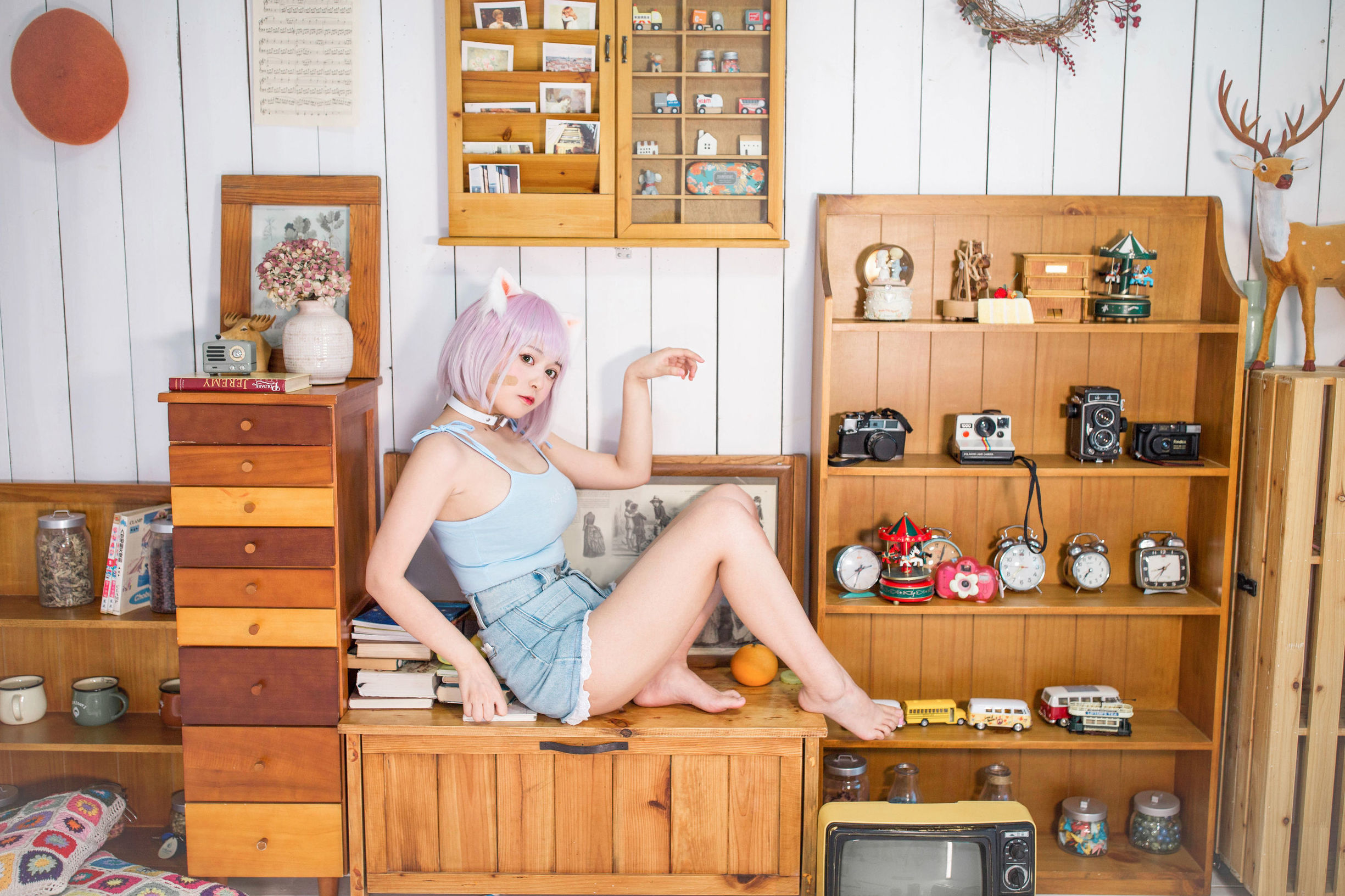 ネット紅COSER] オオメ モウメイ クロネコネコOvO - 猫の飼い方小教室
