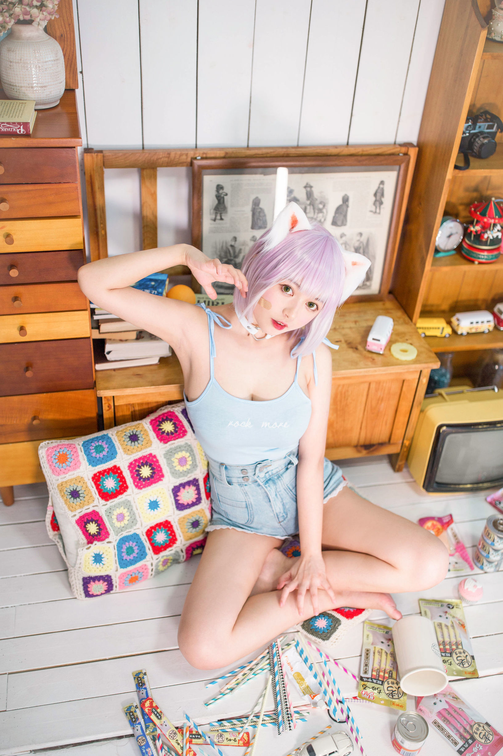 Netizen COSER] Đại Mắt Mông Mại Hắc Miêu Miêu OvO - Lớp học nhỏ về nuôi mèo