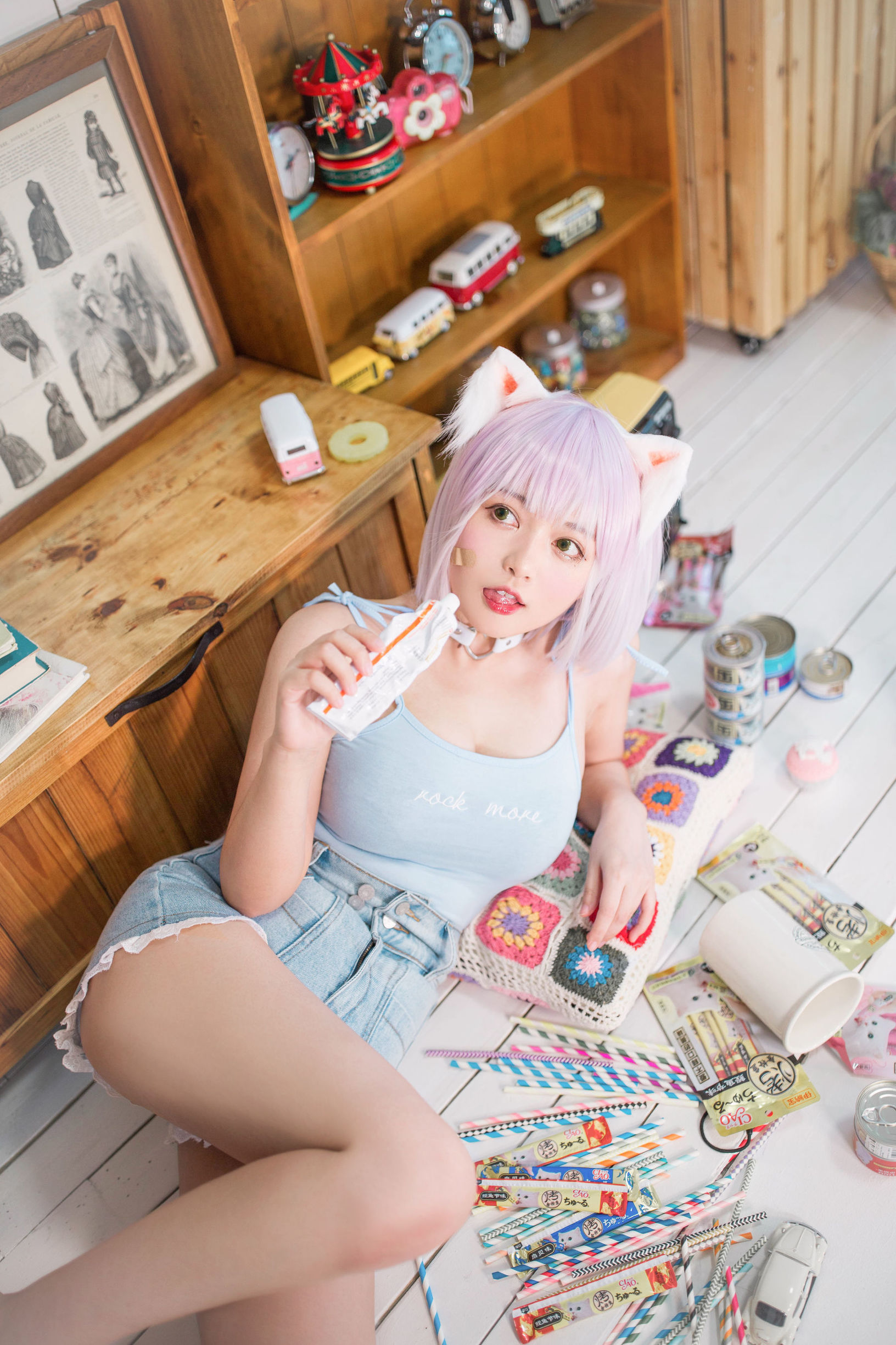 Netizen COSER] Đại Mắt Mông Mại Hắc Miêu Miêu OvO - Lớp học nhỏ về nuôi mèo