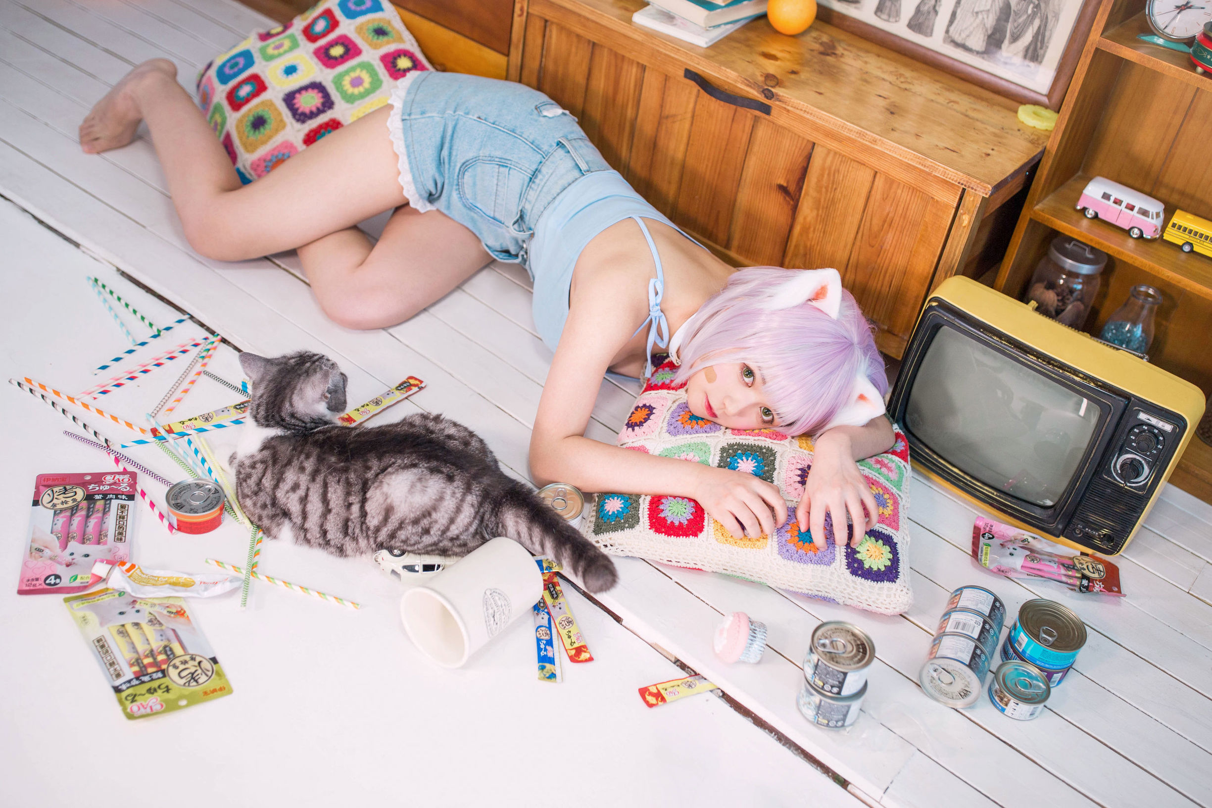 ネット紅COSER] オオメ モウメイ クロネコネコOvO - 猫の飼い方小教室