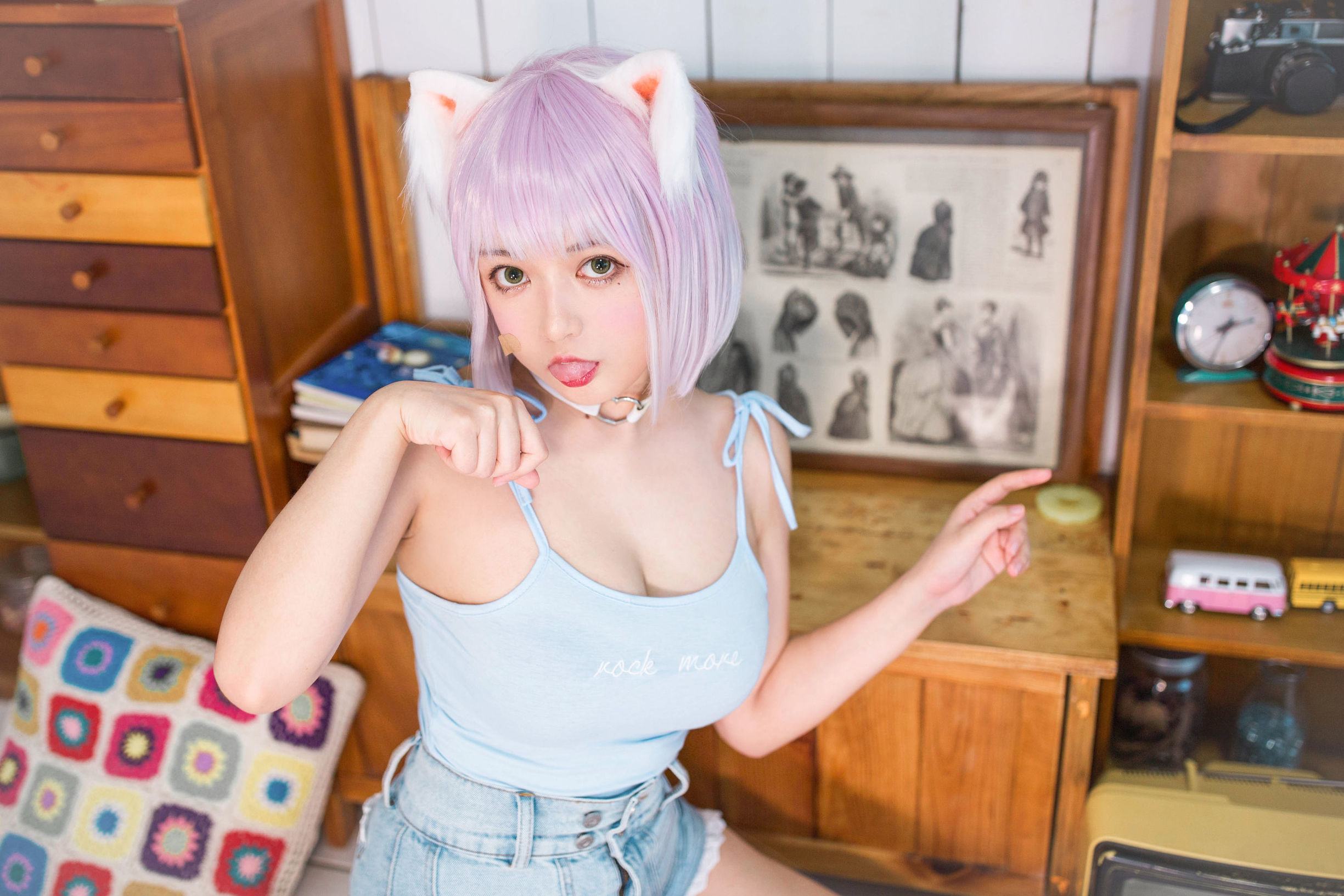 ネット紅COSER] オオメ モウメイ クロネコネコOvO - 猫の飼い方小教室