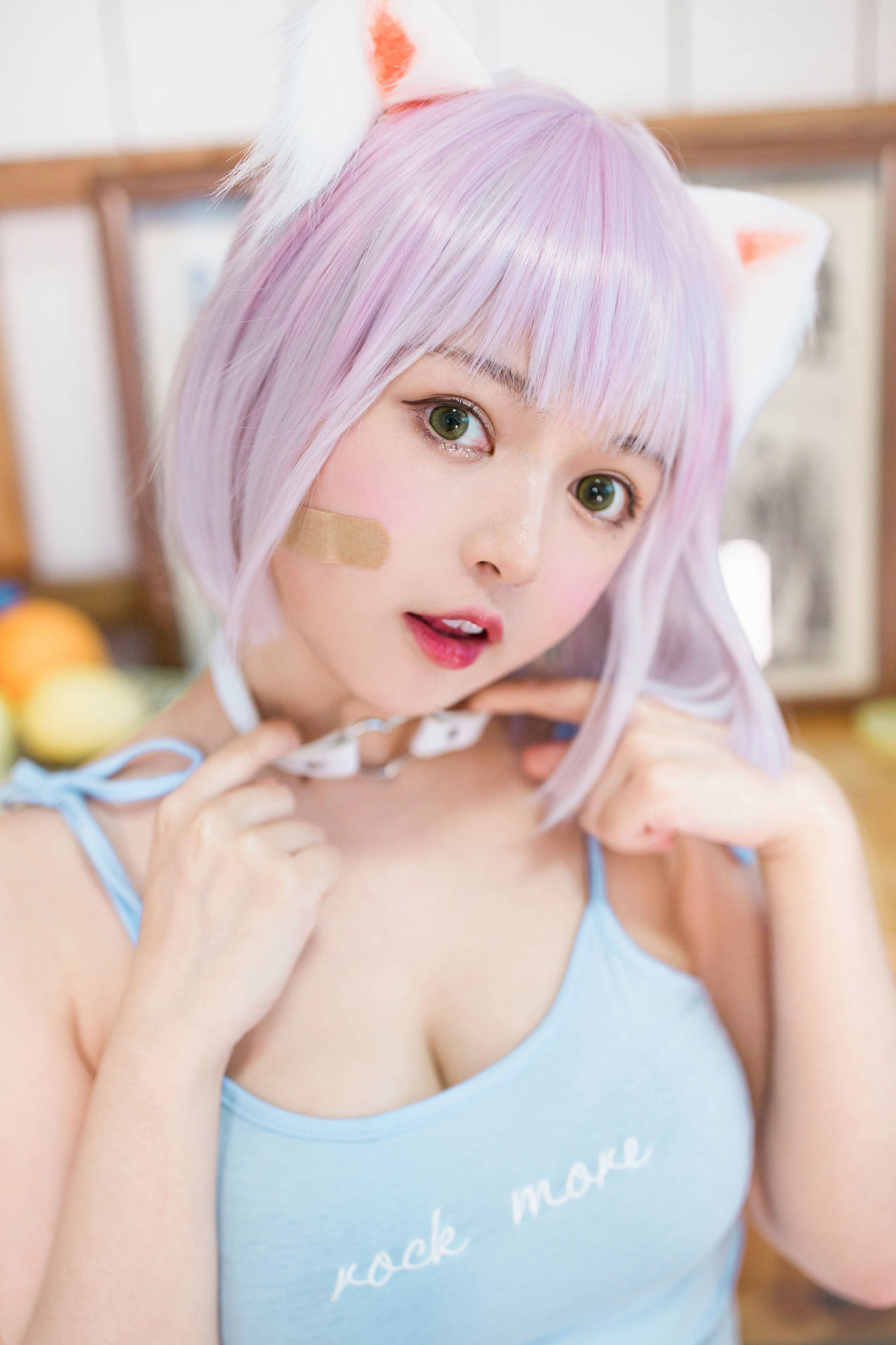 網紅COSER] 大眼萌妹黑貓貓OvO - 養貓小課堂