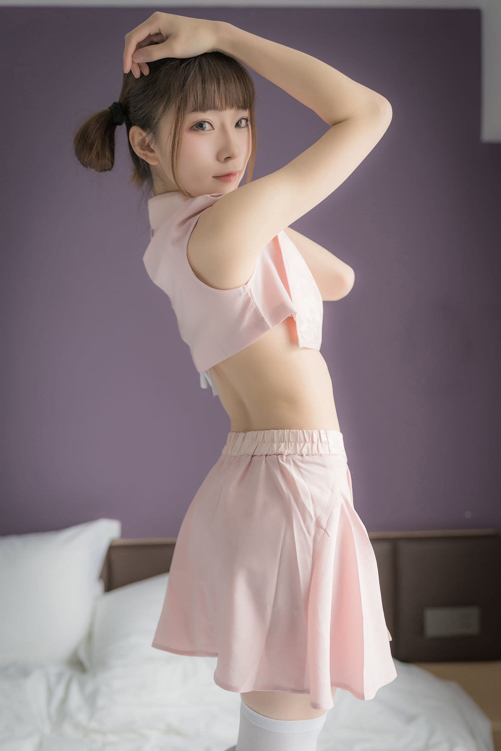 ネット有名人COSER] アニメブロガーKitaro_キタロー - ピンクの団子