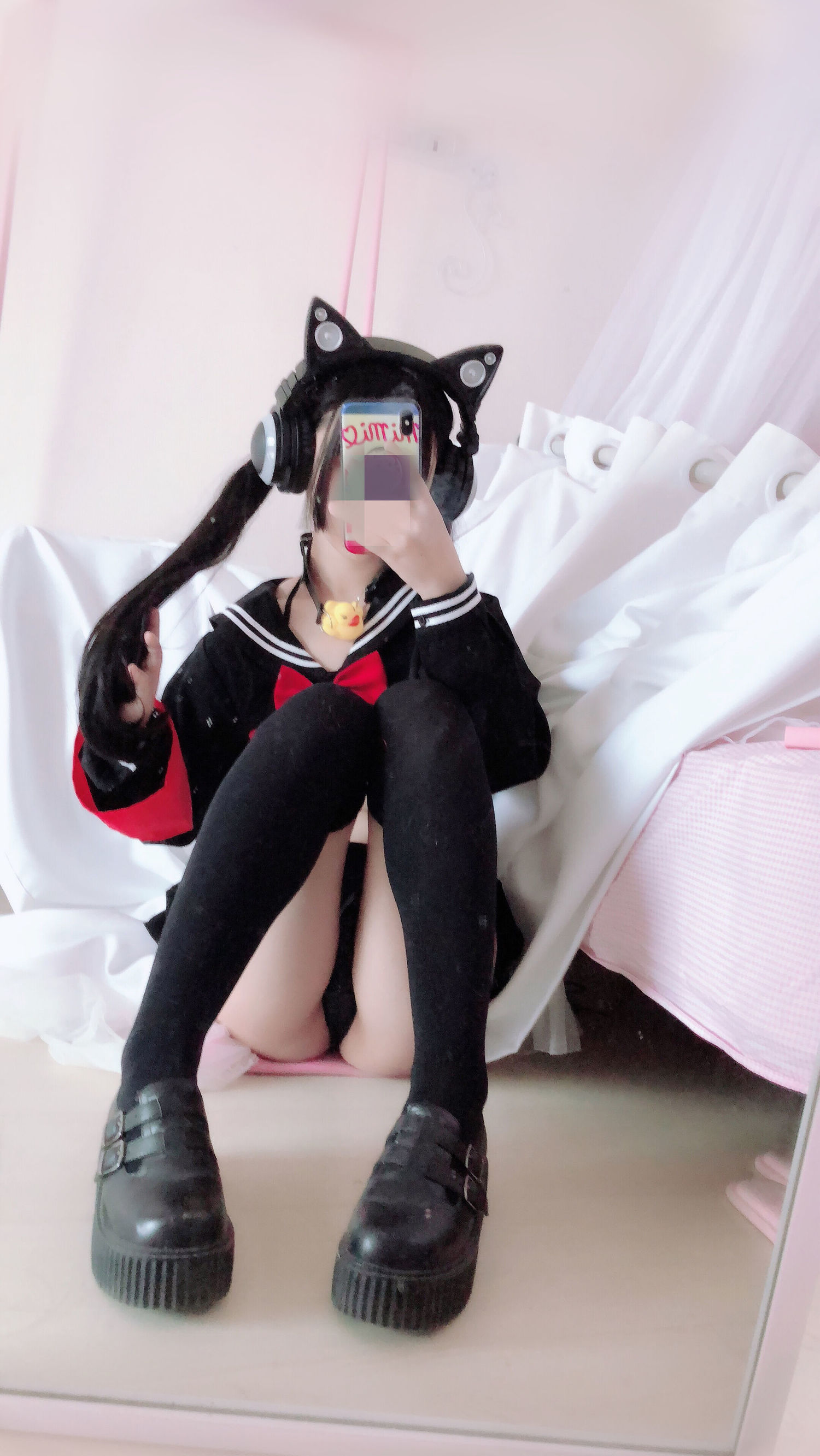 ネット紅COSER] 桜井ネネ - 半乳制服