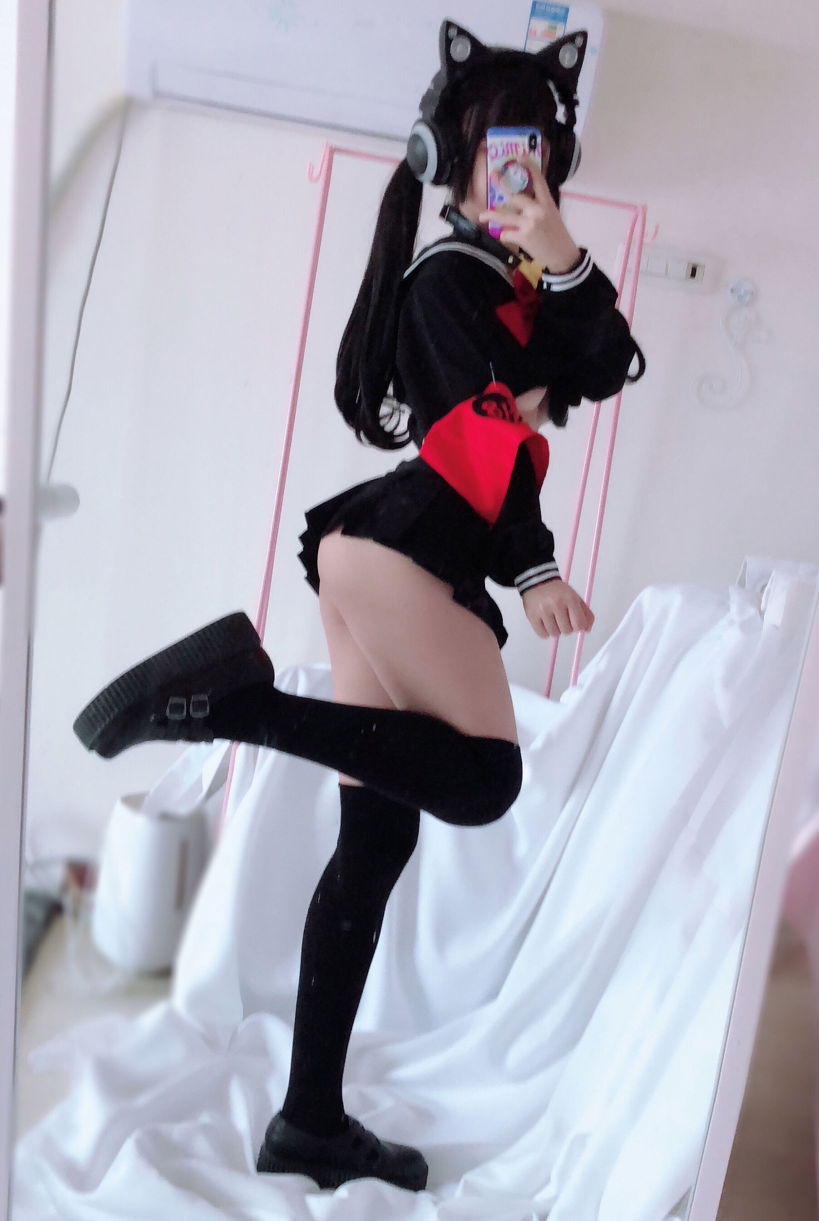 왕홍 COSER] 사쿠라이 닝닝 - 반노출 제복