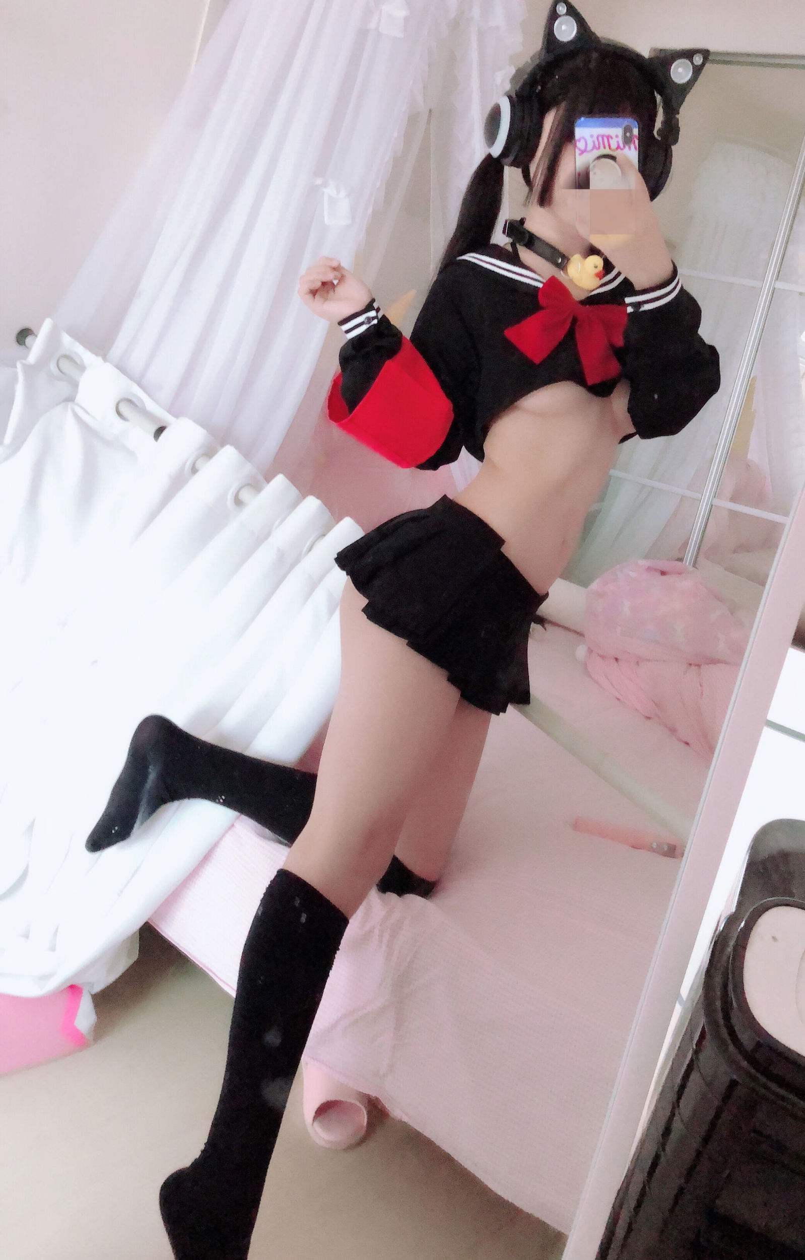 Cosplayer Nổi Tiếng] Sakurai Ningning - Đồng phục Bán Ngực