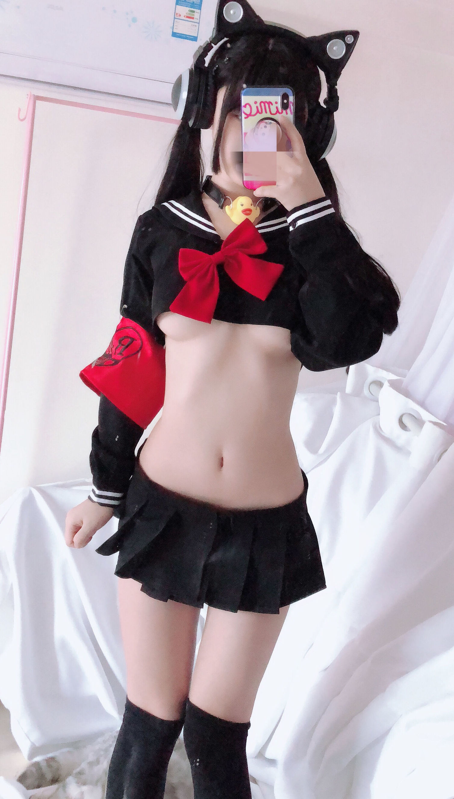 Cosplayer Nổi Tiếng] Sakurai Ningning - Đồng phục Bán Ngực