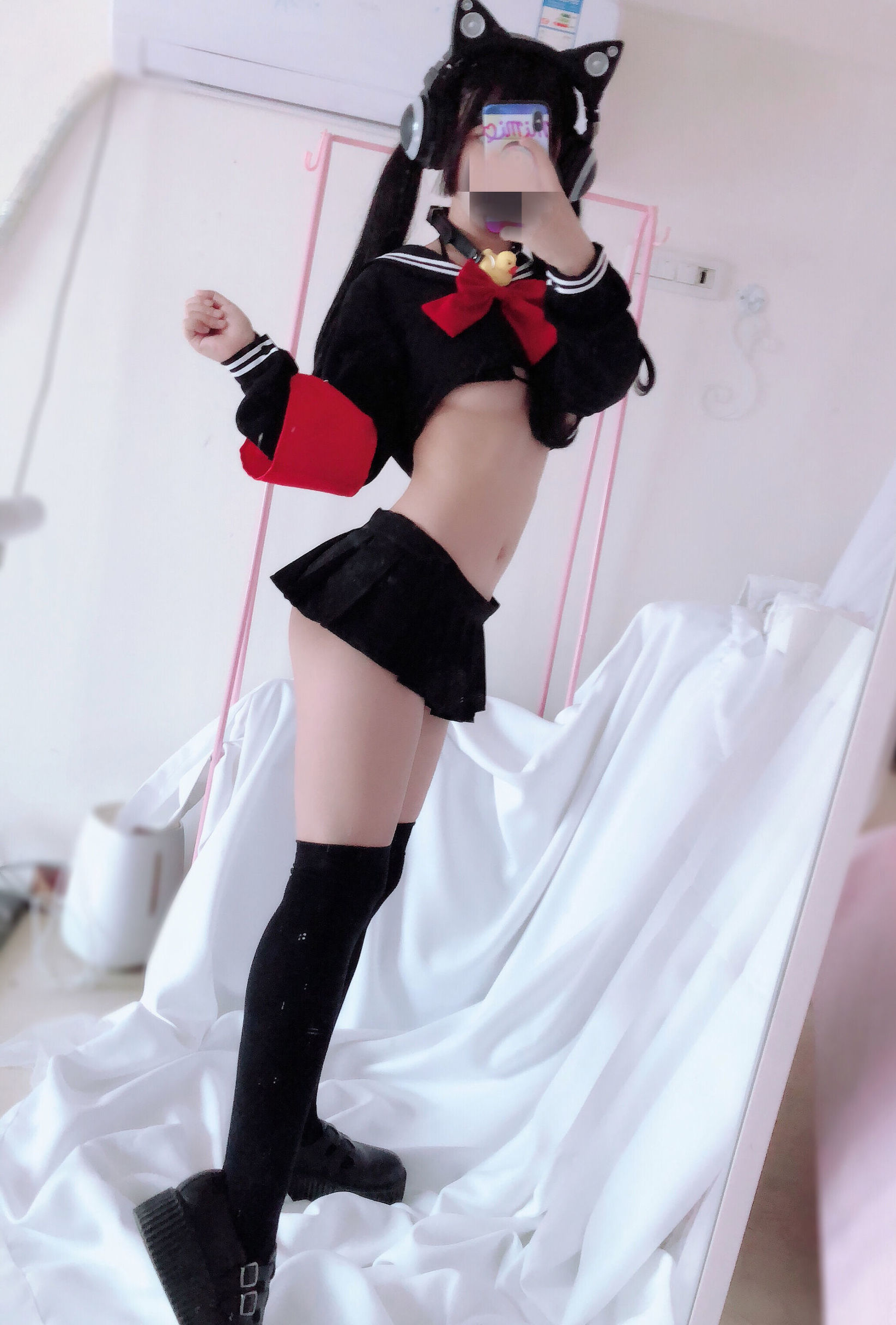 Cosplayer Nổi Tiếng] Sakurai Ningning - Đồng phục Bán Ngực