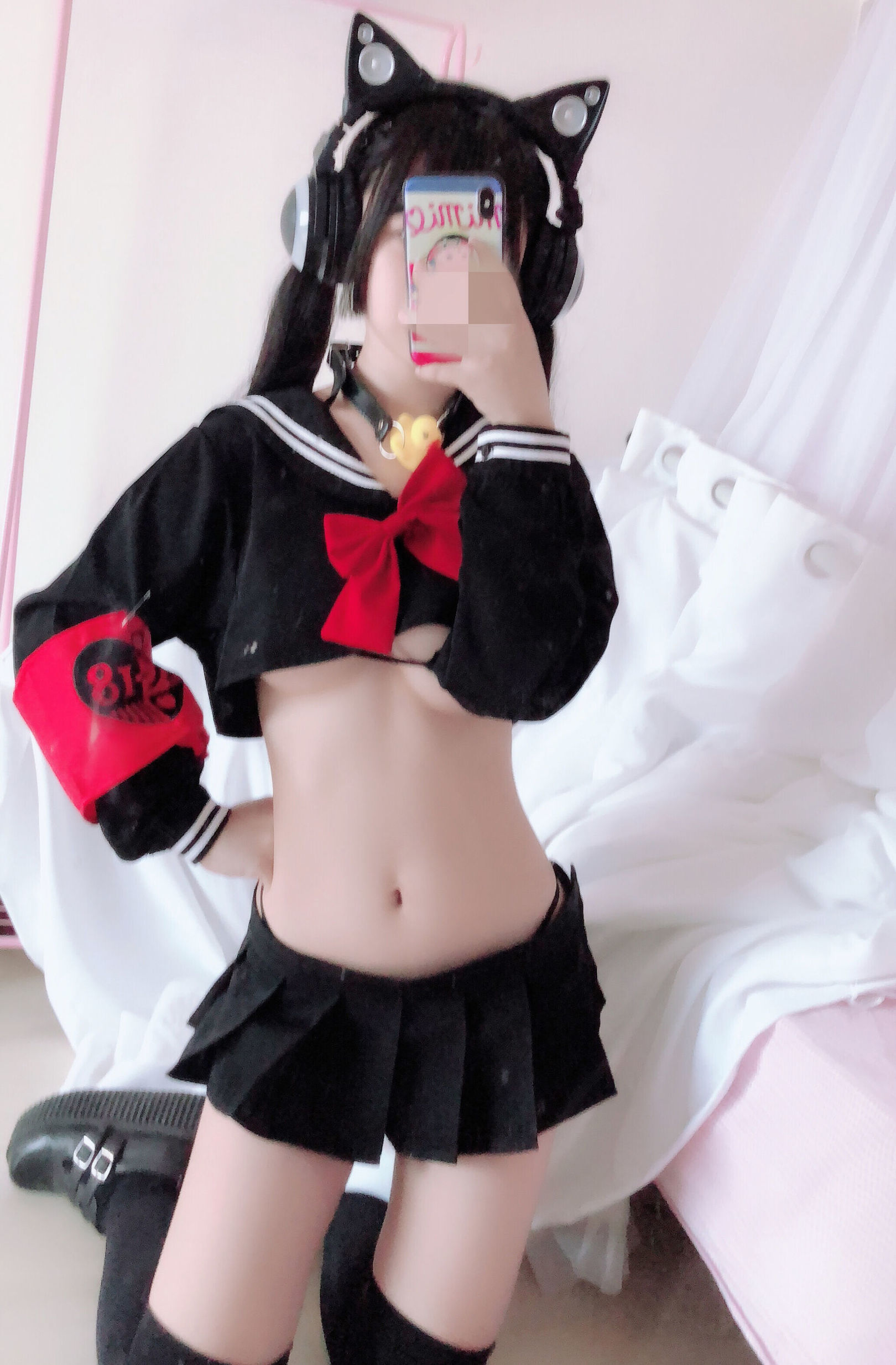 Cosplayer Nổi Tiếng] Sakurai Ningning - Đồng phục Bán Ngực