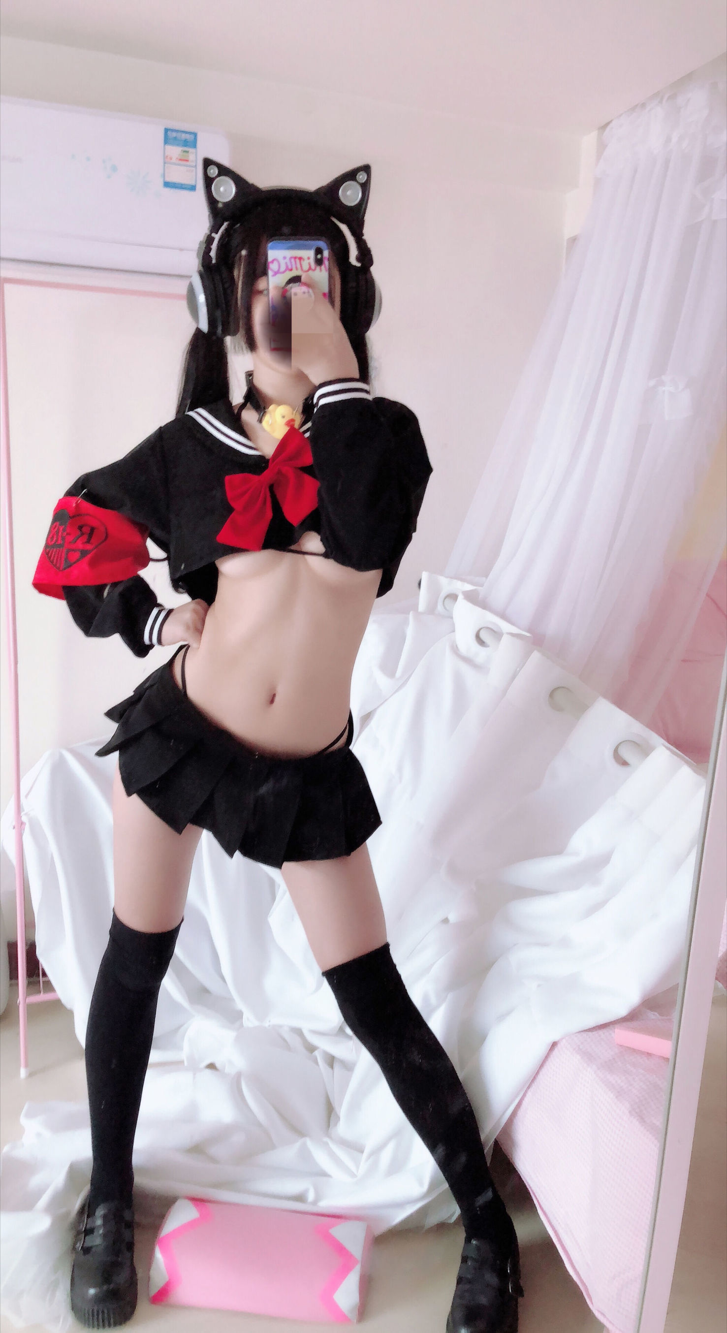Cosplayer Nổi Tiếng] Sakurai Ningning - Đồng phục Bán Ngực