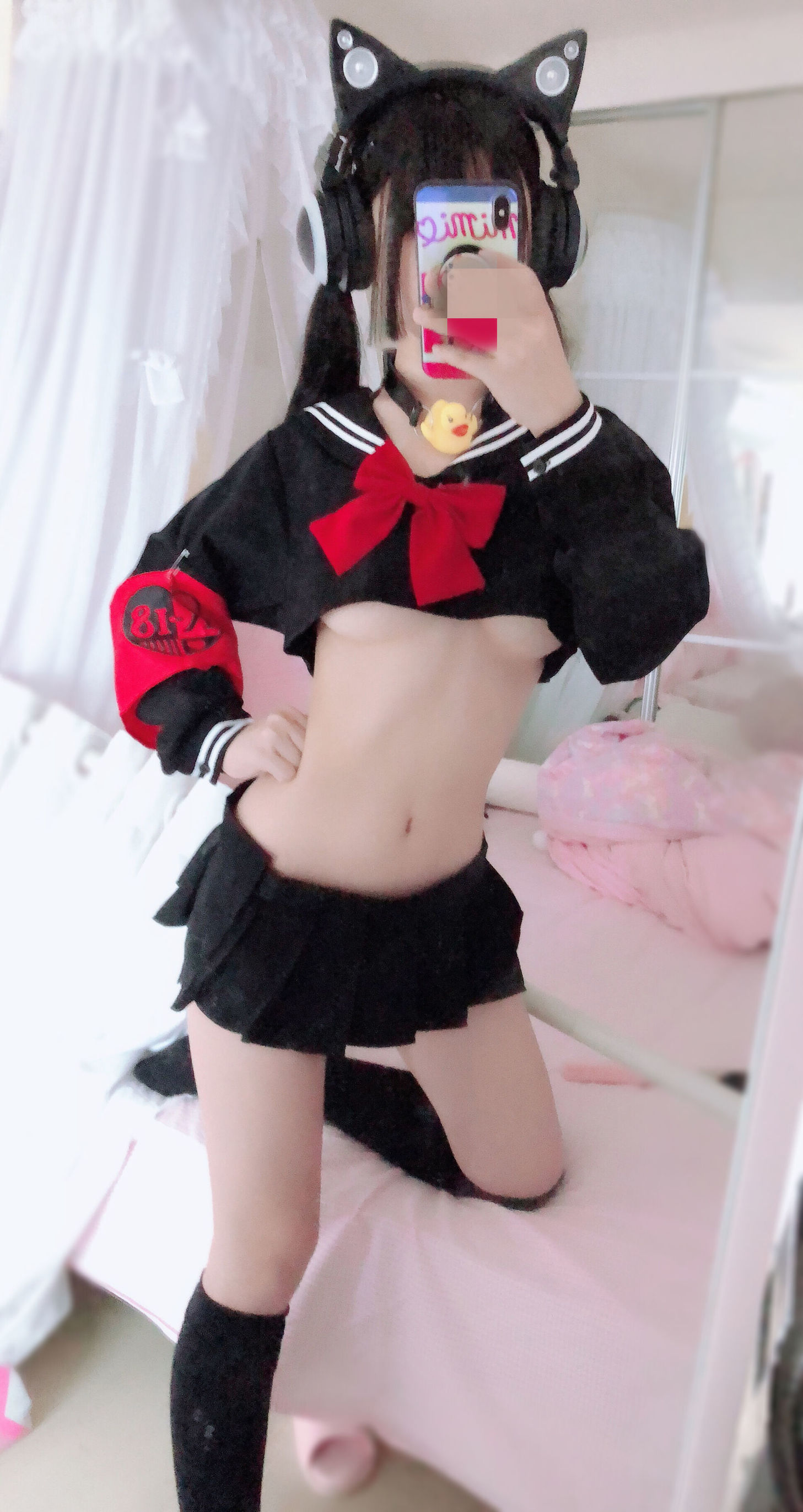 Cosplayer Nổi Tiếng] Sakurai Ningning - Đồng phục Bán Ngực