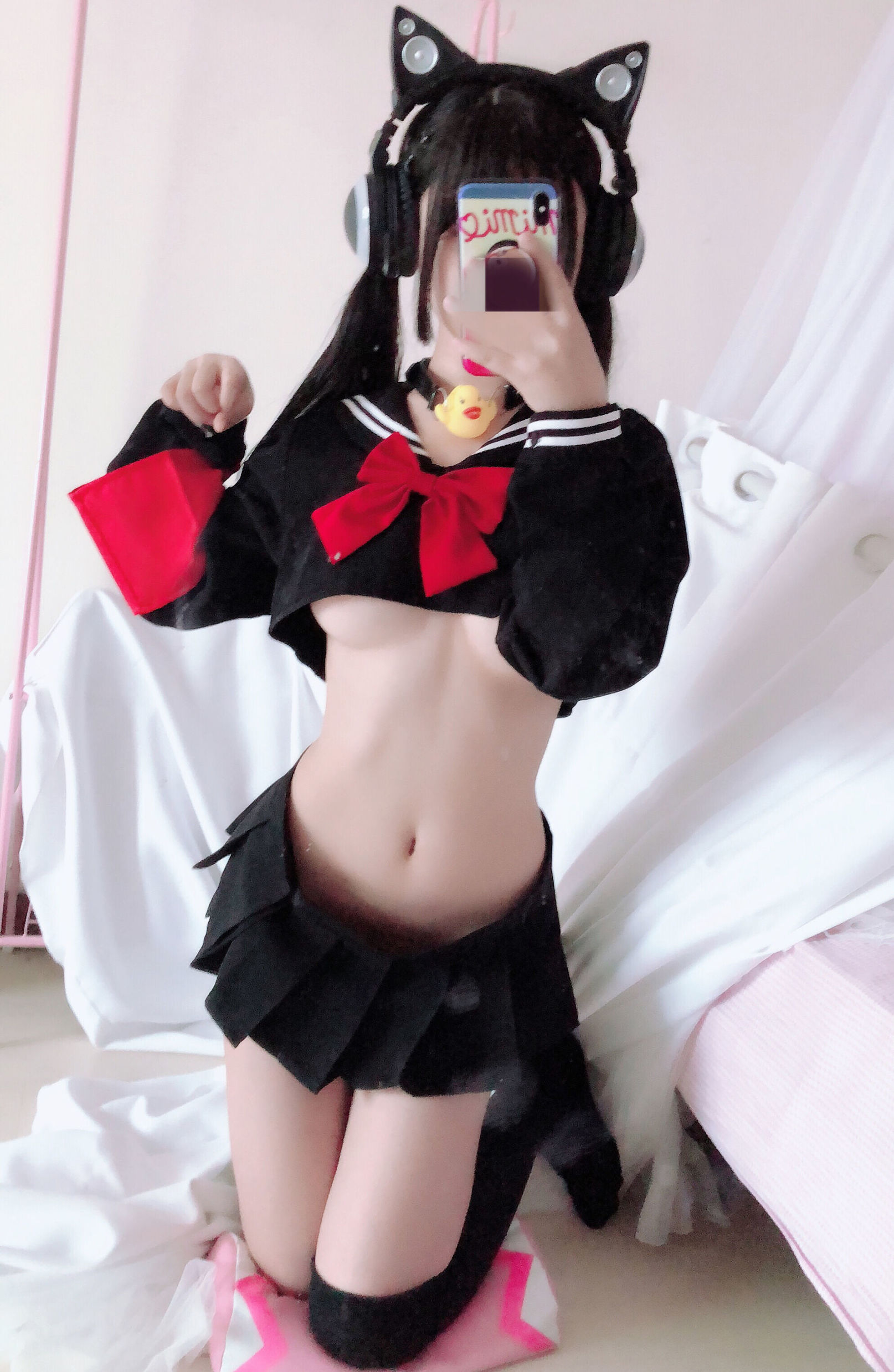 Cosplayer Nổi Tiếng] Sakurai Ningning - Đồng phục Bán Ngực