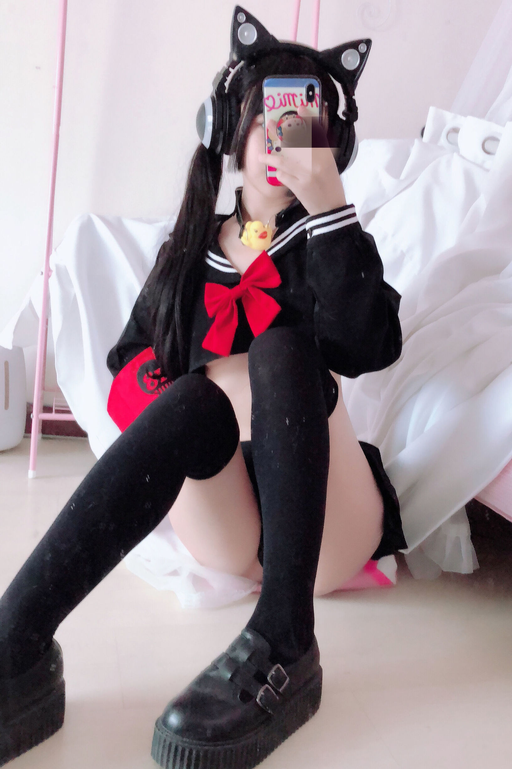 Cosplayer Nổi Tiếng] Sakurai Ningning - Đồng phục Bán Ngực