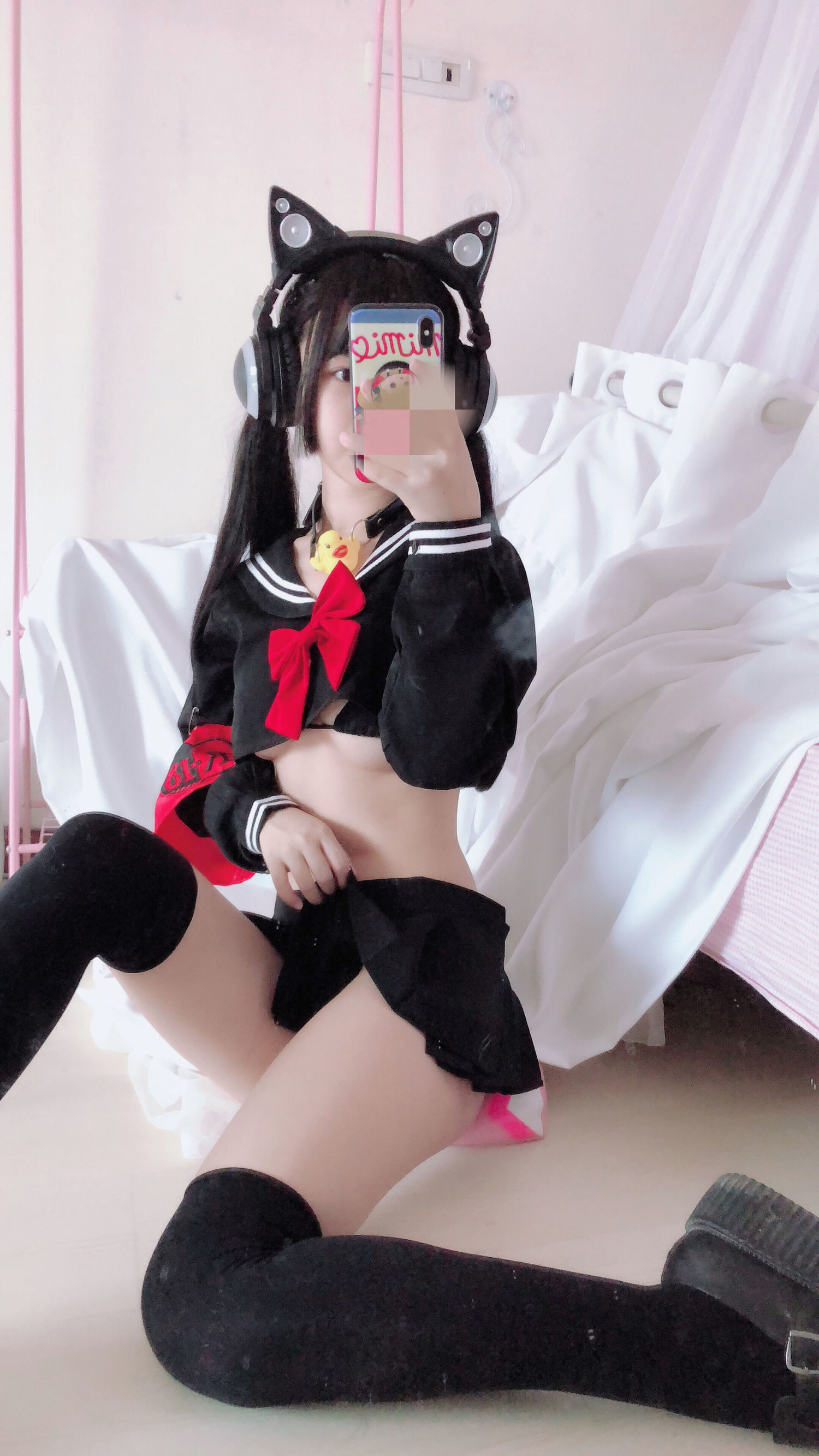 Cosplayer Nổi Tiếng] Sakurai Ningning - Đồng phục Bán Ngực