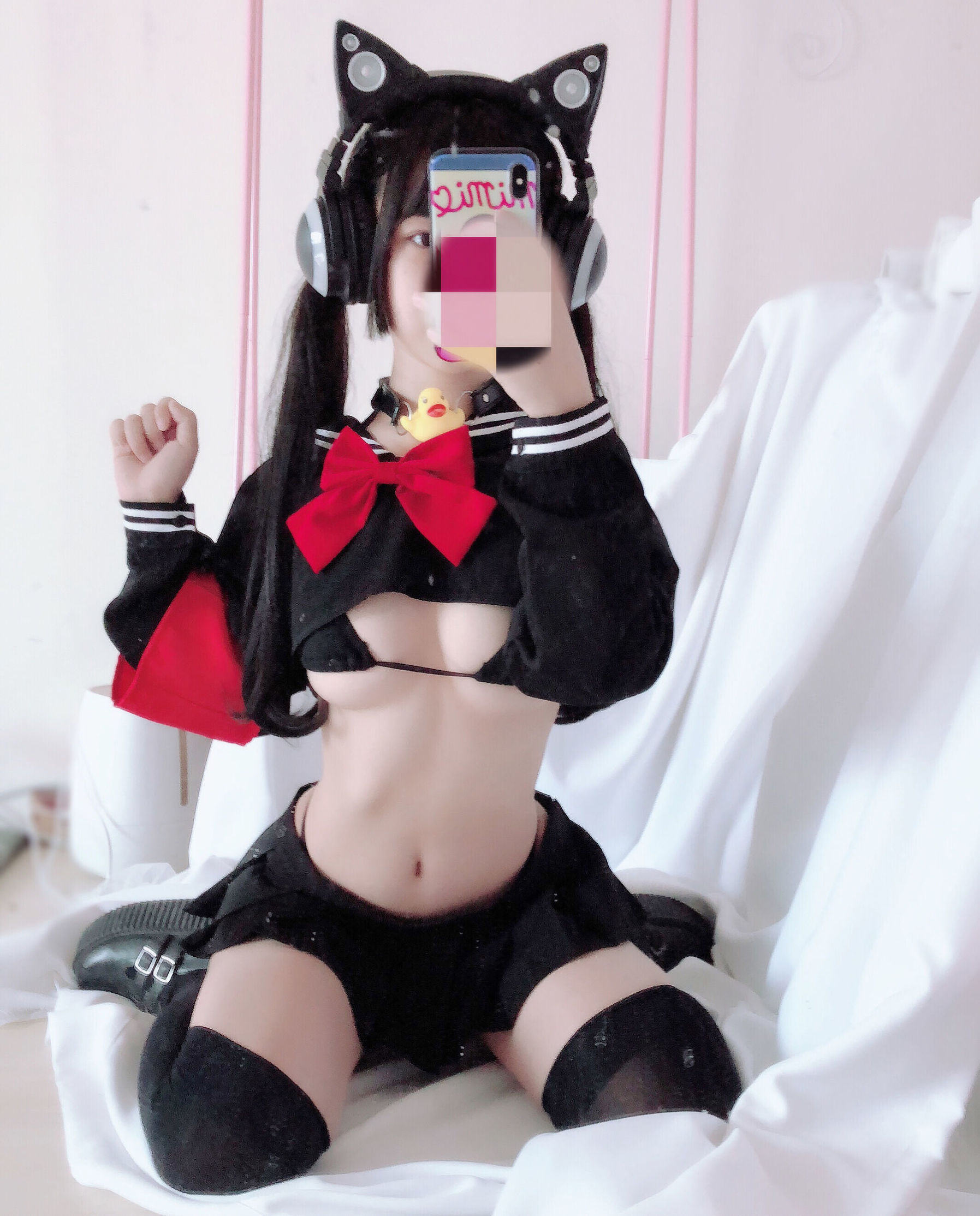 ネット紅COSER] 桜井ネネ - 半乳制服