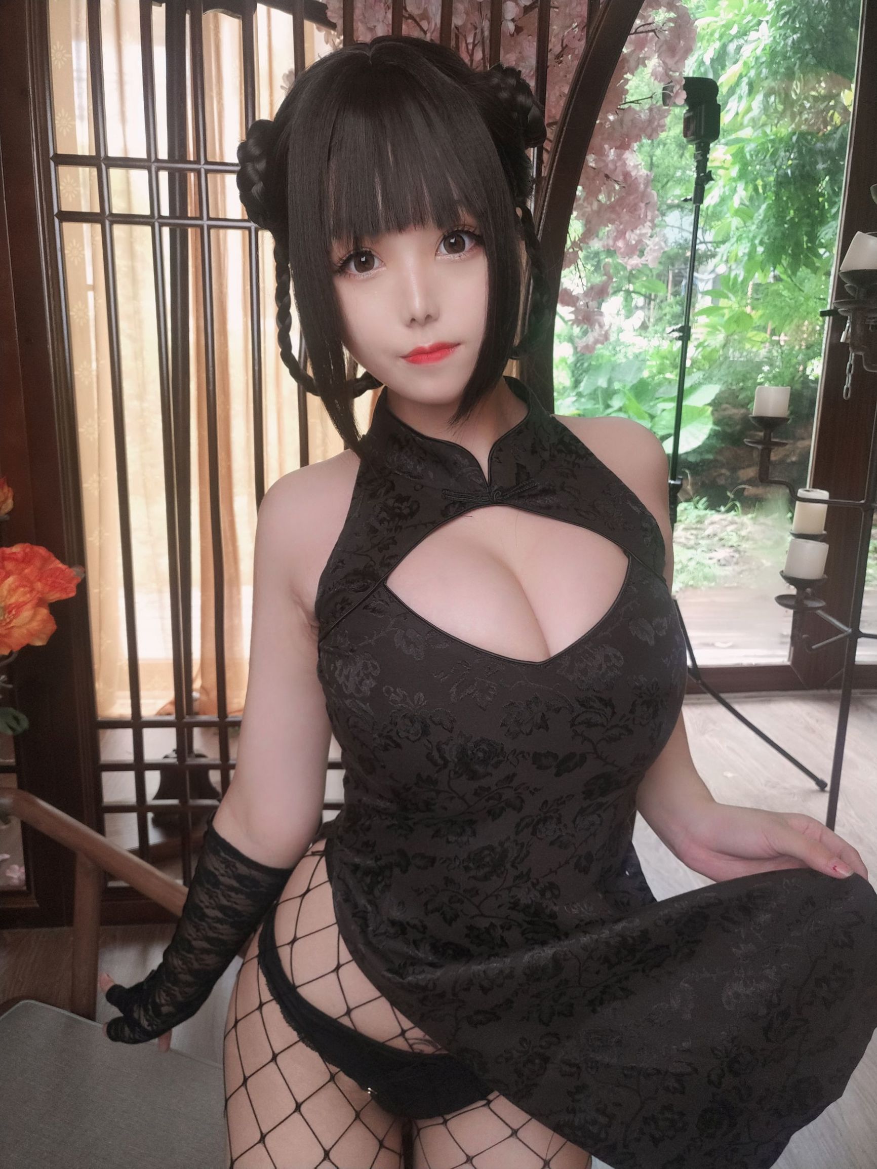 網紅COSER] 萌系小姐姐蜜汁貓裘 - 皮衣舞娘
