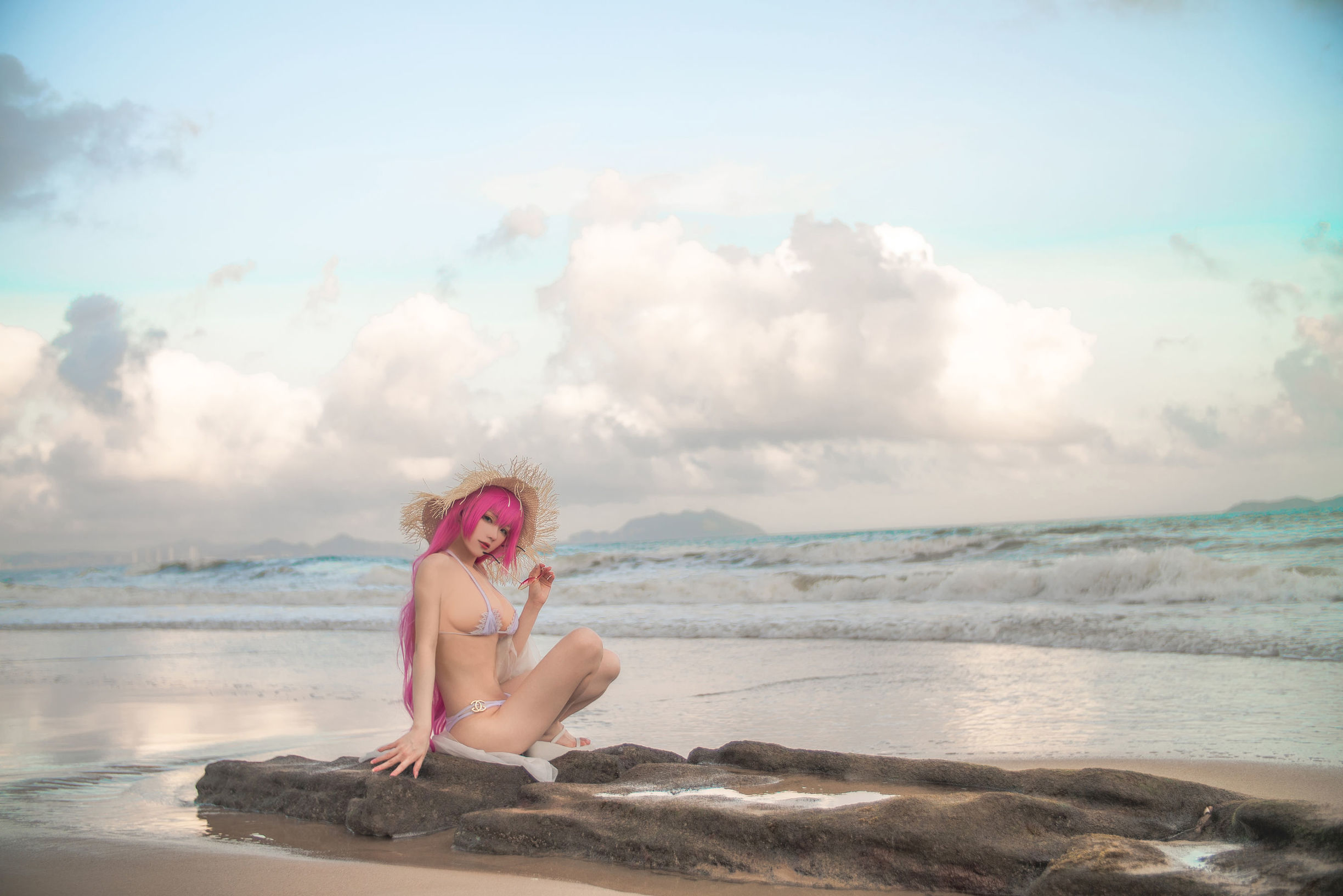 Internet Celebrity Coser] Cheese Block Wii - Xu Ku Fu Swimsuit