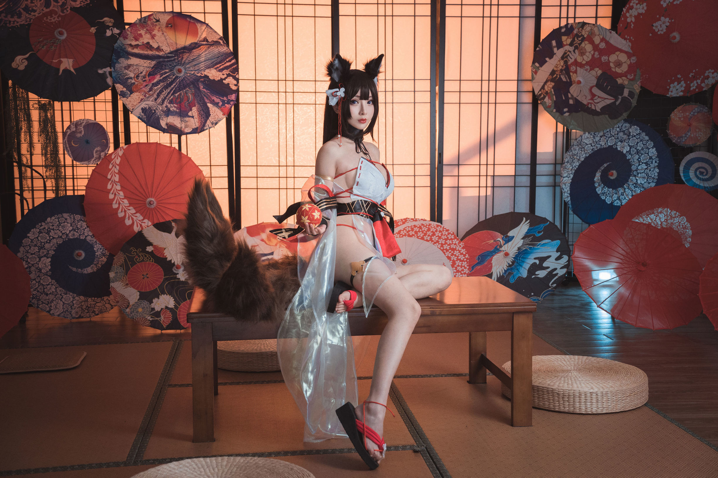 Internet Celebrity Coser] COS Welfare Rioko Liang Liang Zi - Tiancheng Swimsuit
