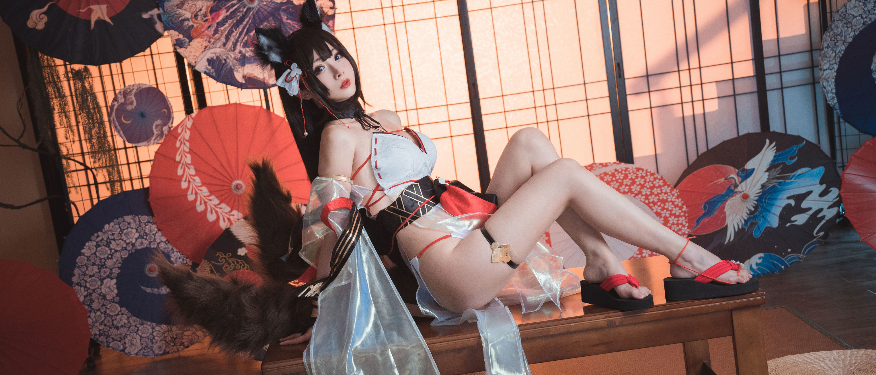 Internet Celebrity Coser] COS Welfare Rioko Liang Liang Zi - Tiancheng Swimsuit