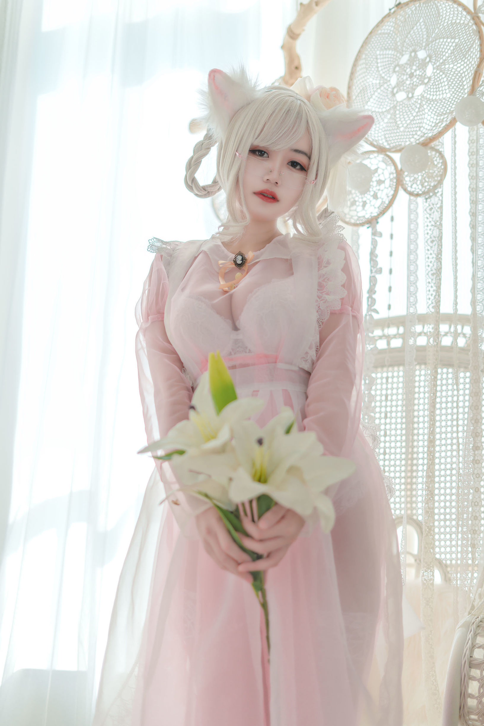 網紅COSER] 動漫博主小倉千代w - 透明粉色女仆